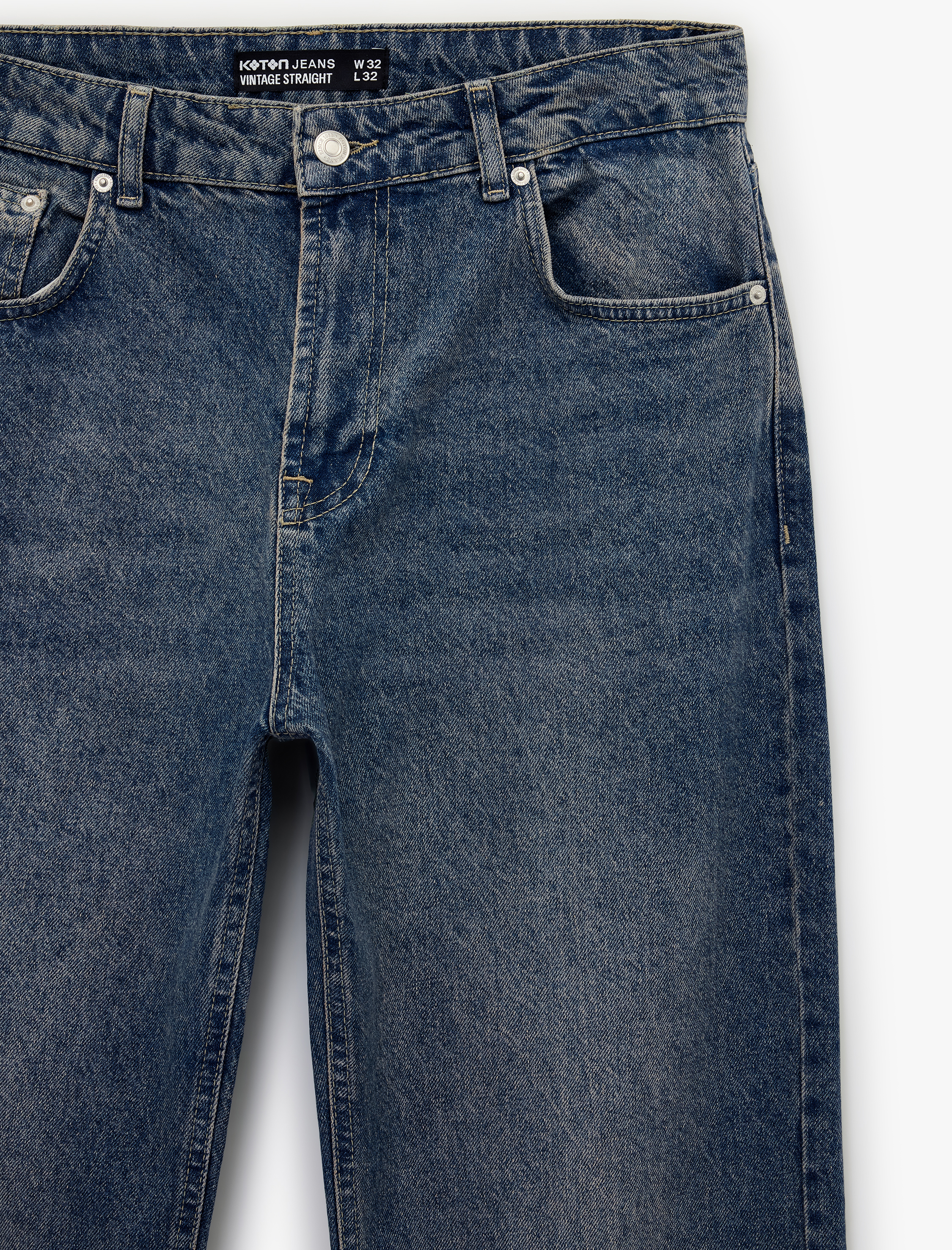   Normal Bel Vintage Straight Fit Jean Pantolon