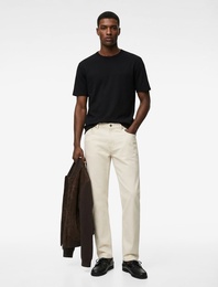 Bisiklet Yaka Viskon Karışımlı Kısa Kollu Basic Slim Fit Tişört