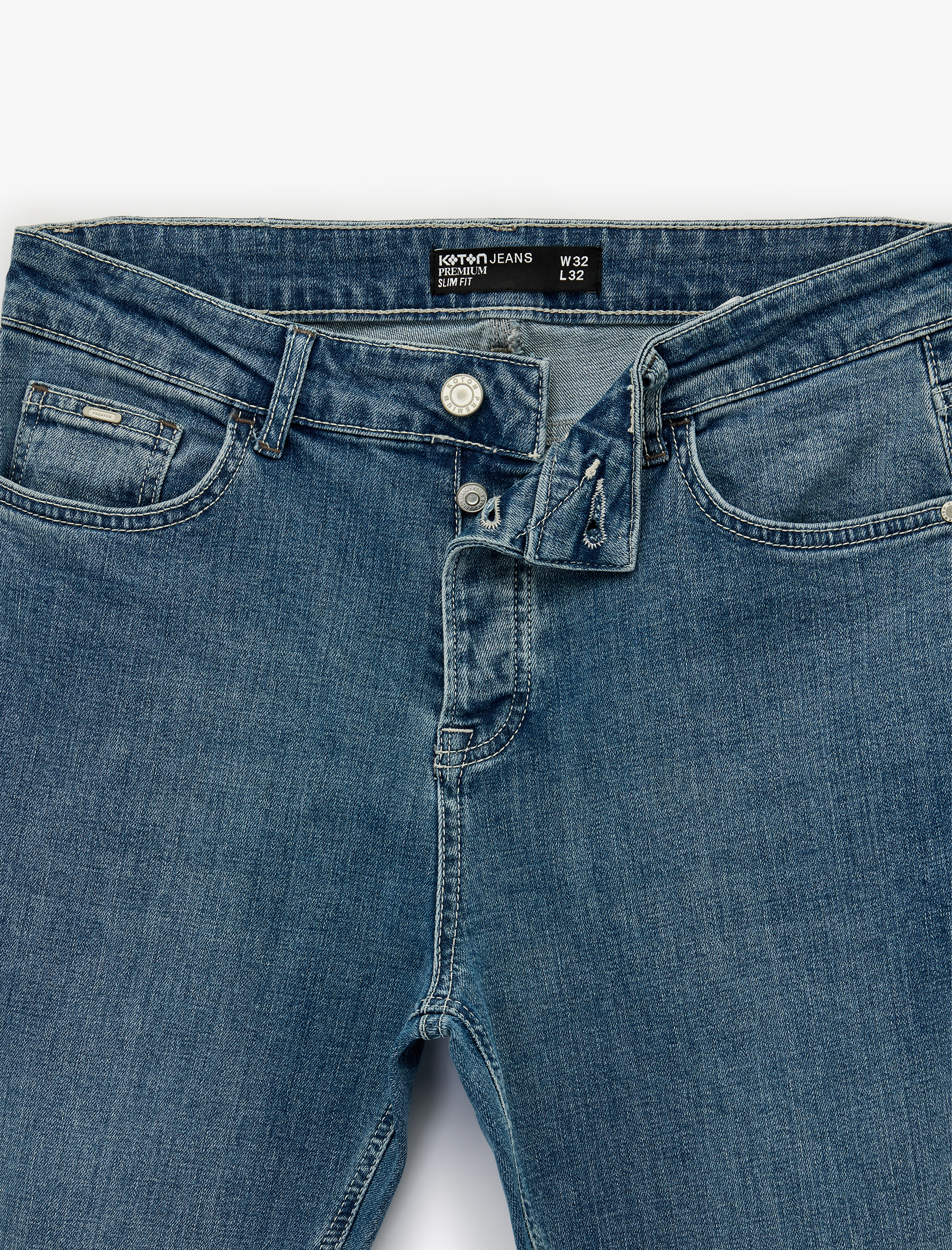   Normal Bel Pamuklu Slim Fit Jean Pantolon - Brad Jean