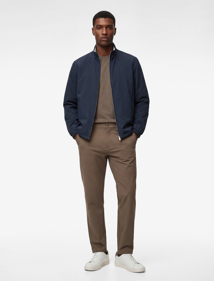 Koton Erkek Normal Bel Cepli Düğmeli Slim Fit Non Iron Esnek Kumaş Pantolon