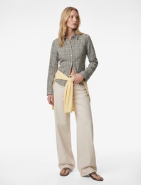 Slim Fit Uzun Kollu Ekose Gömlek