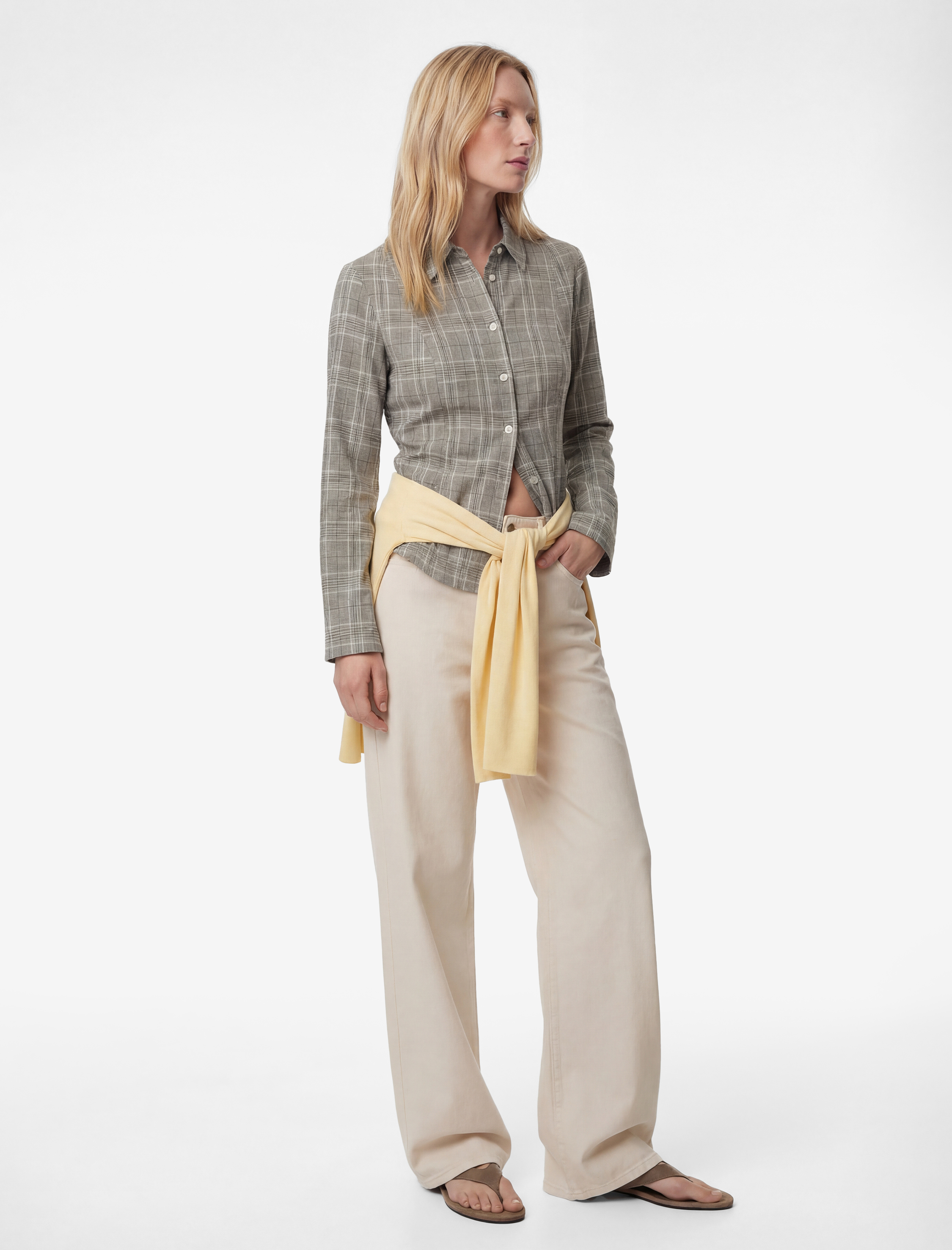   Slim Fit Uzun Kollu Ekose Gömlek