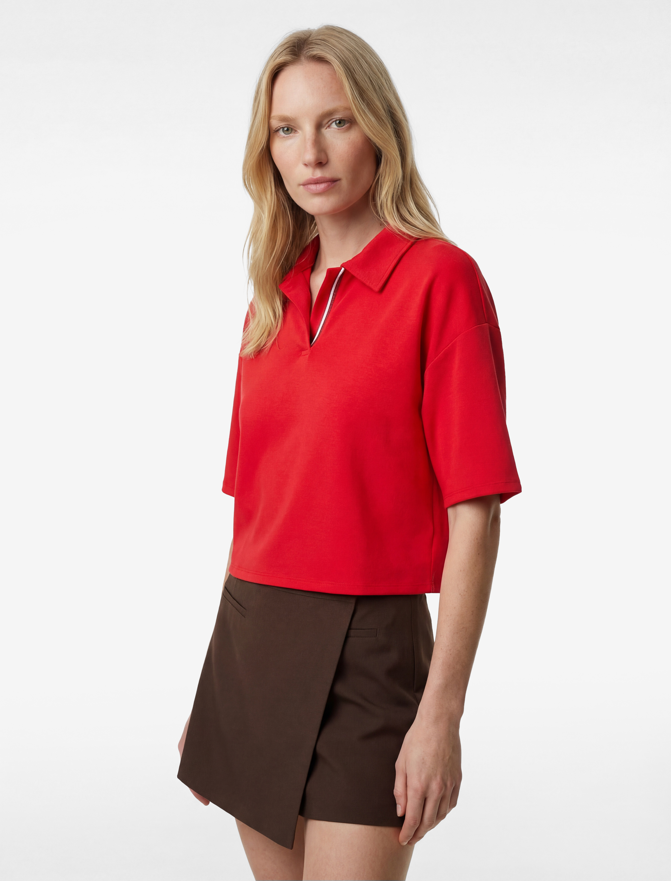   Regular Fit Modal Kumaş Kısa Kollu Polo Yaka Tişört