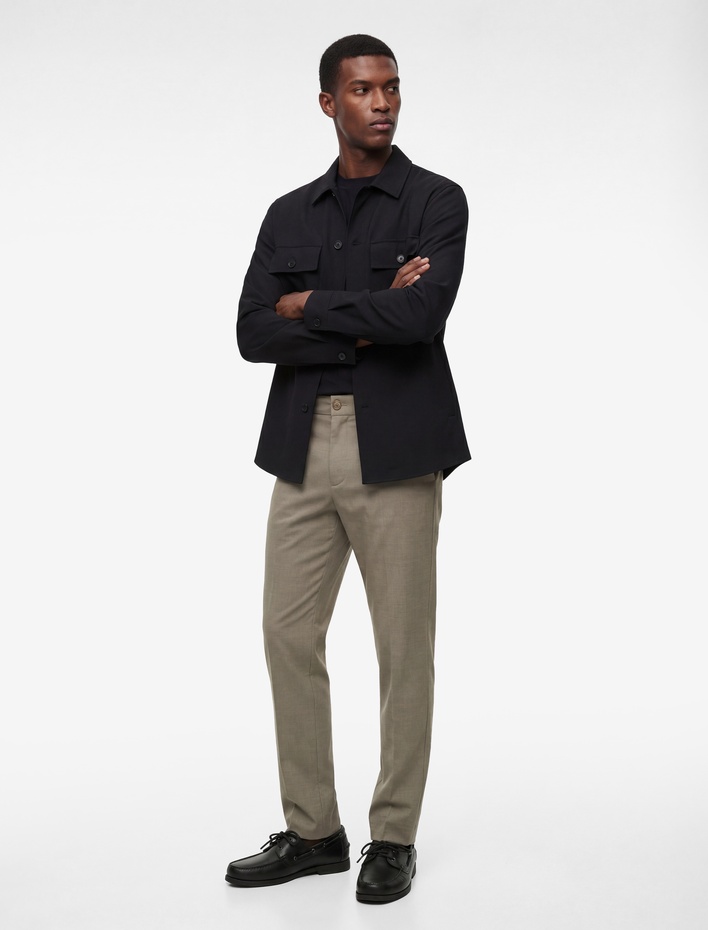  Cepli Viskon Karışımlı Düğmeli Slim Fit Kumaş Pantolon