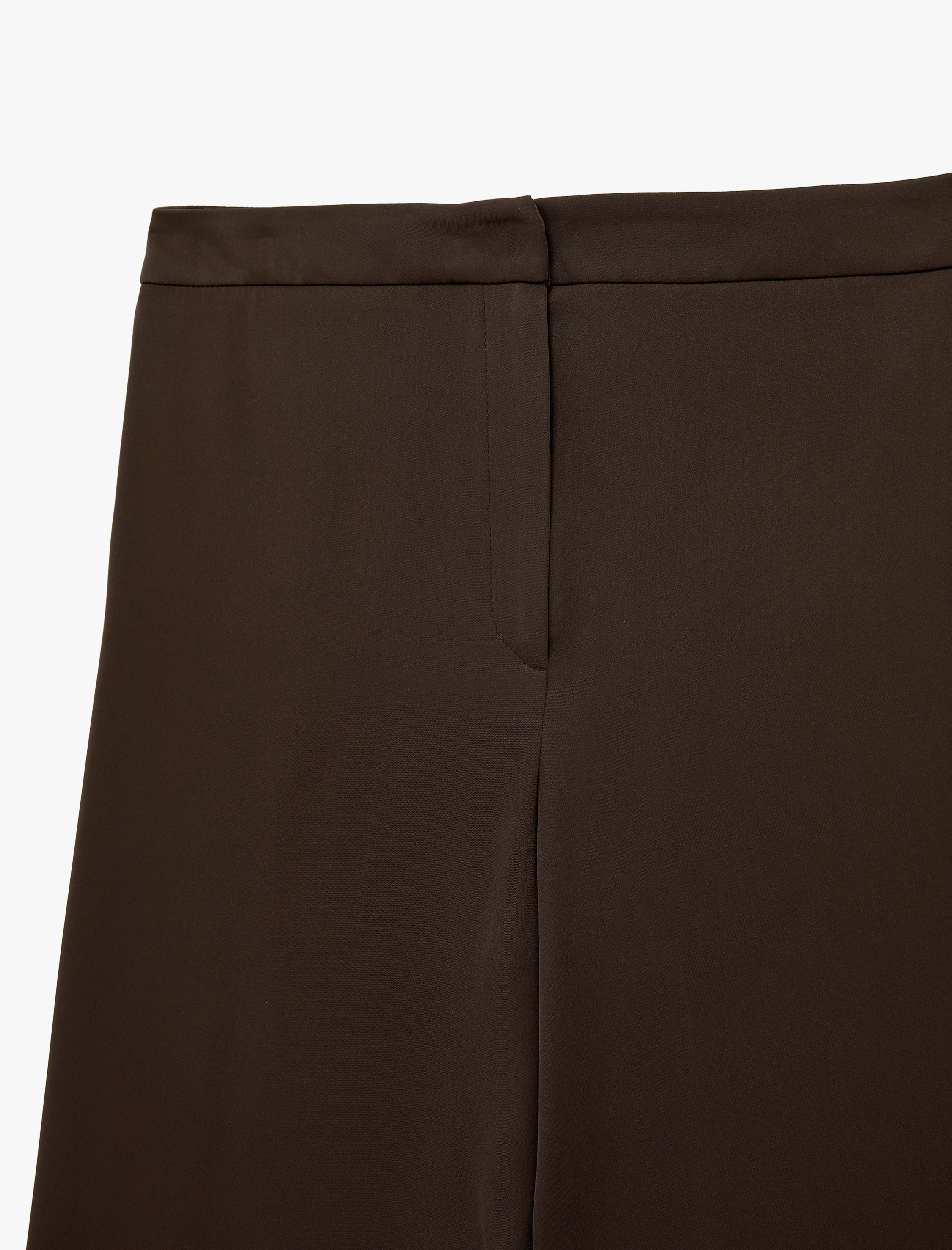   Yüksek Bel Geniş Paça Saten Pantolon