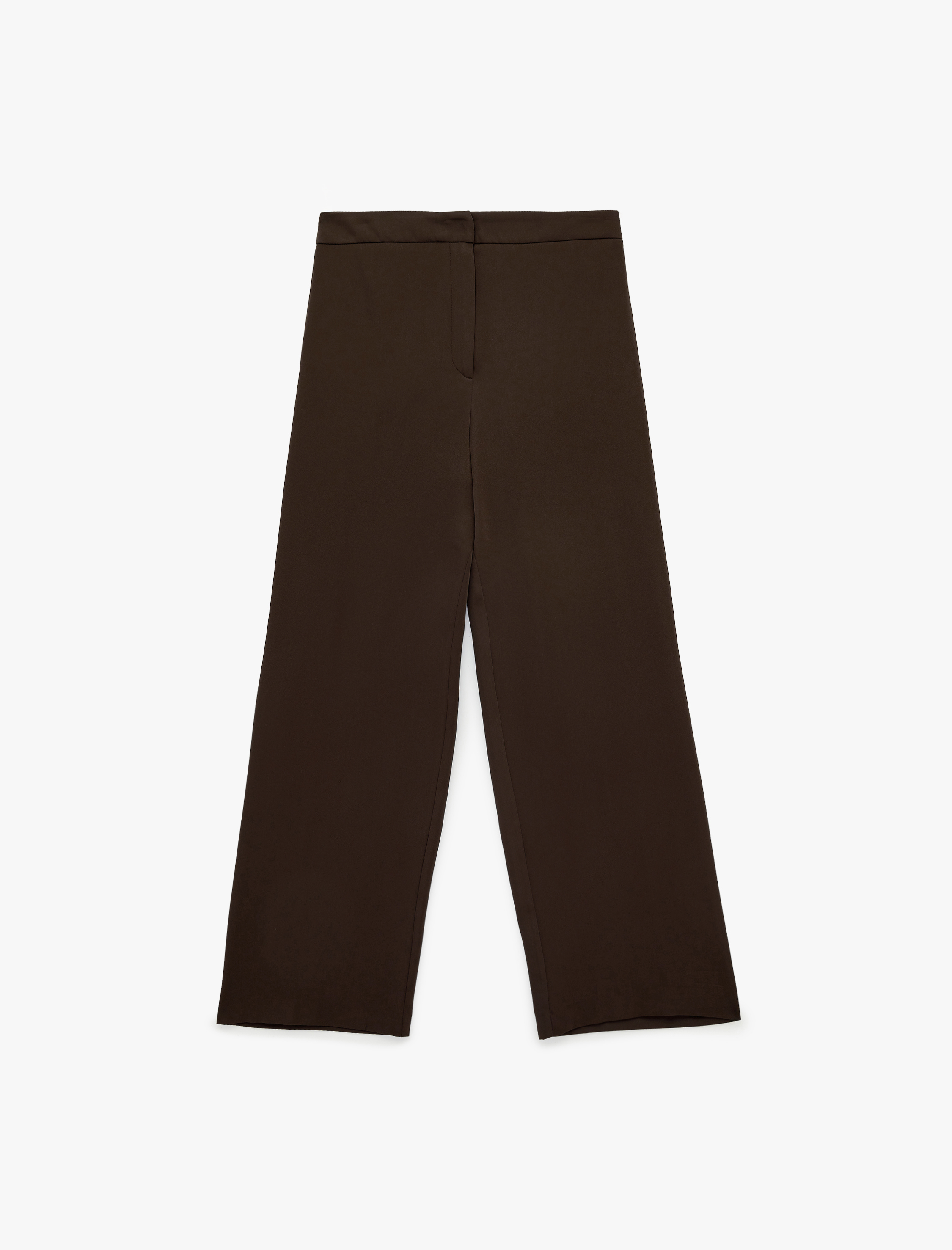   Yüksek Bel Geniş Paça Saten Pantolon