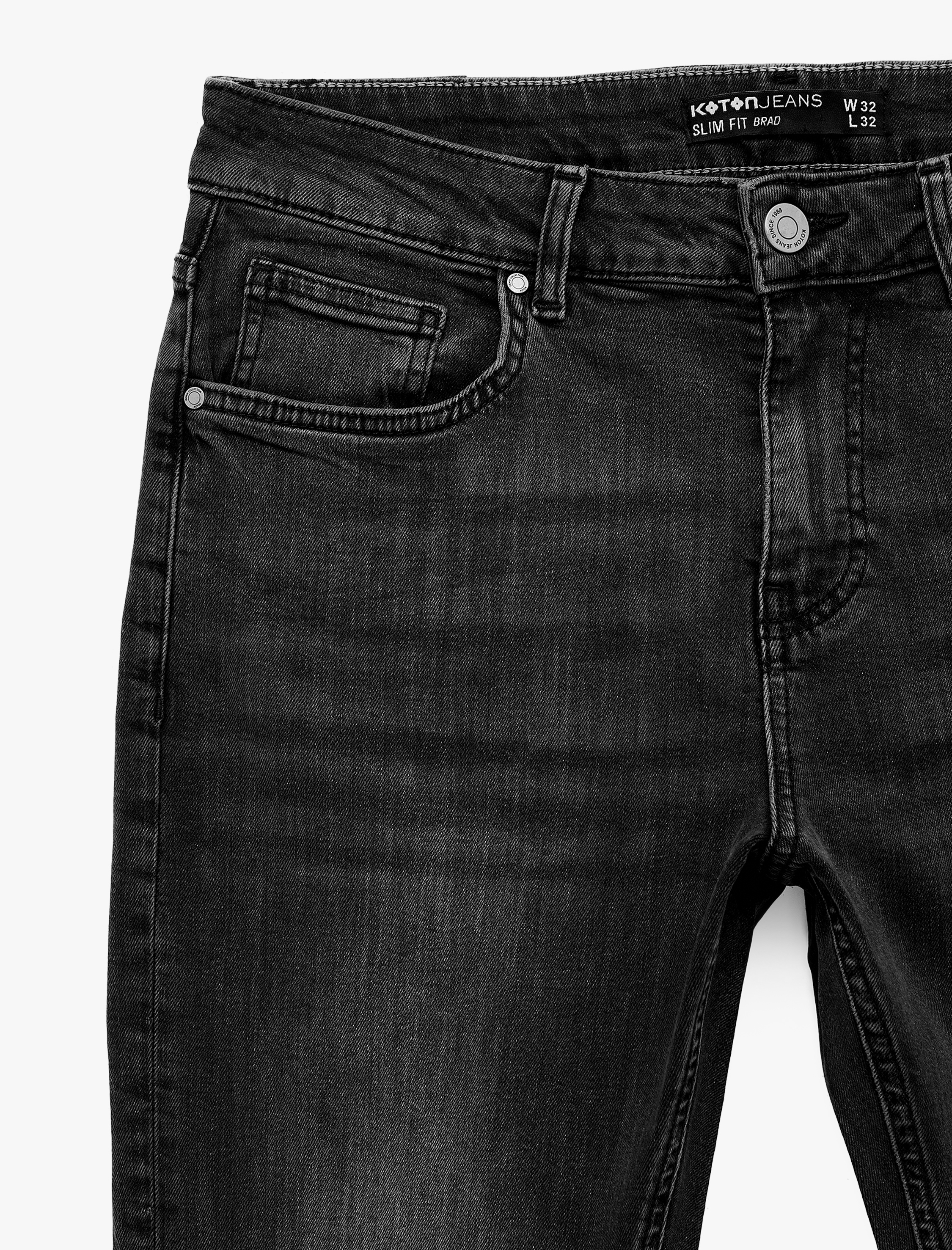   Normal Bel Pamuklu Slim Fit Jean Pantolon - Brad Jean