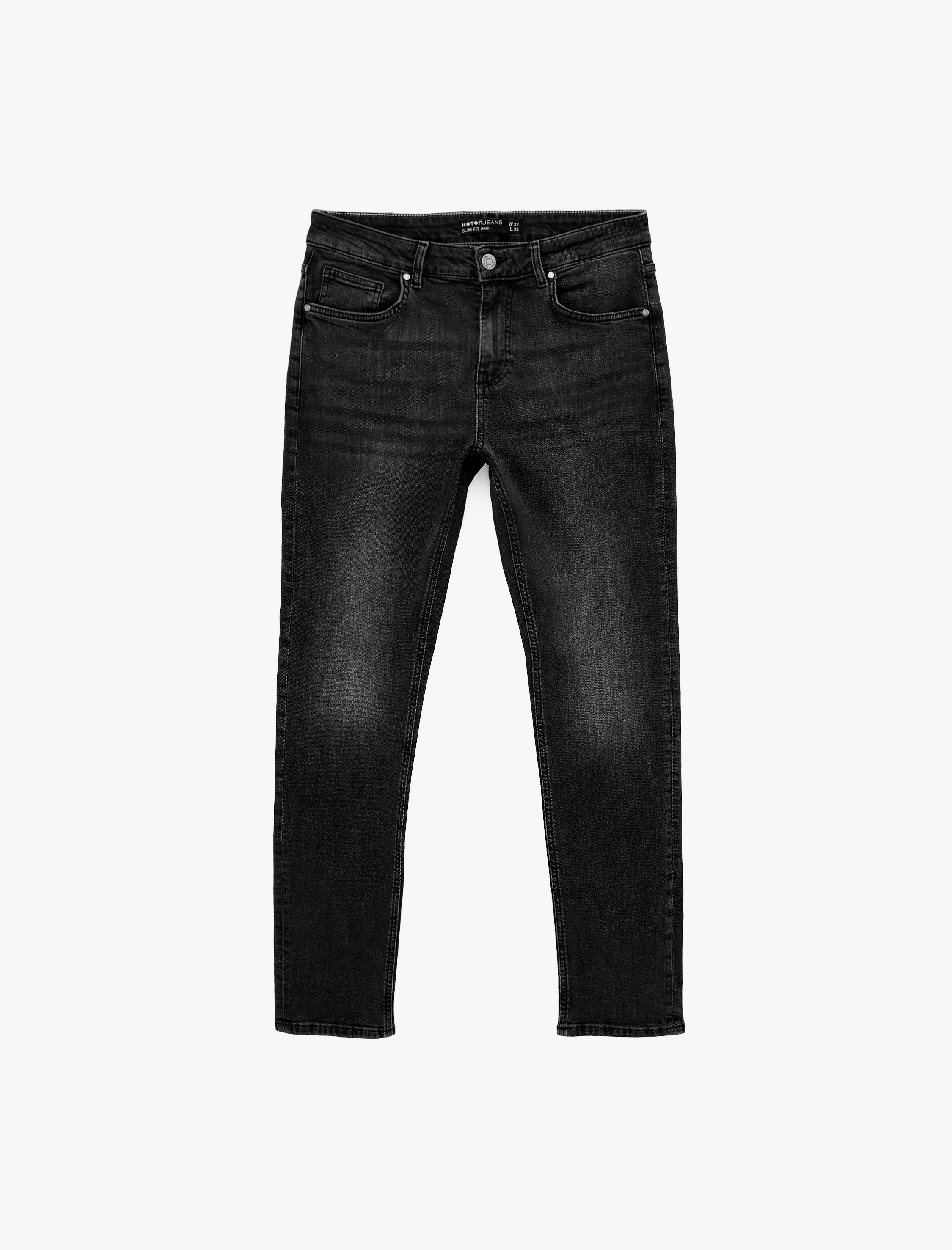   Normal Bel Pamuklu Slim Fit Jean Pantolon - Brad Jean