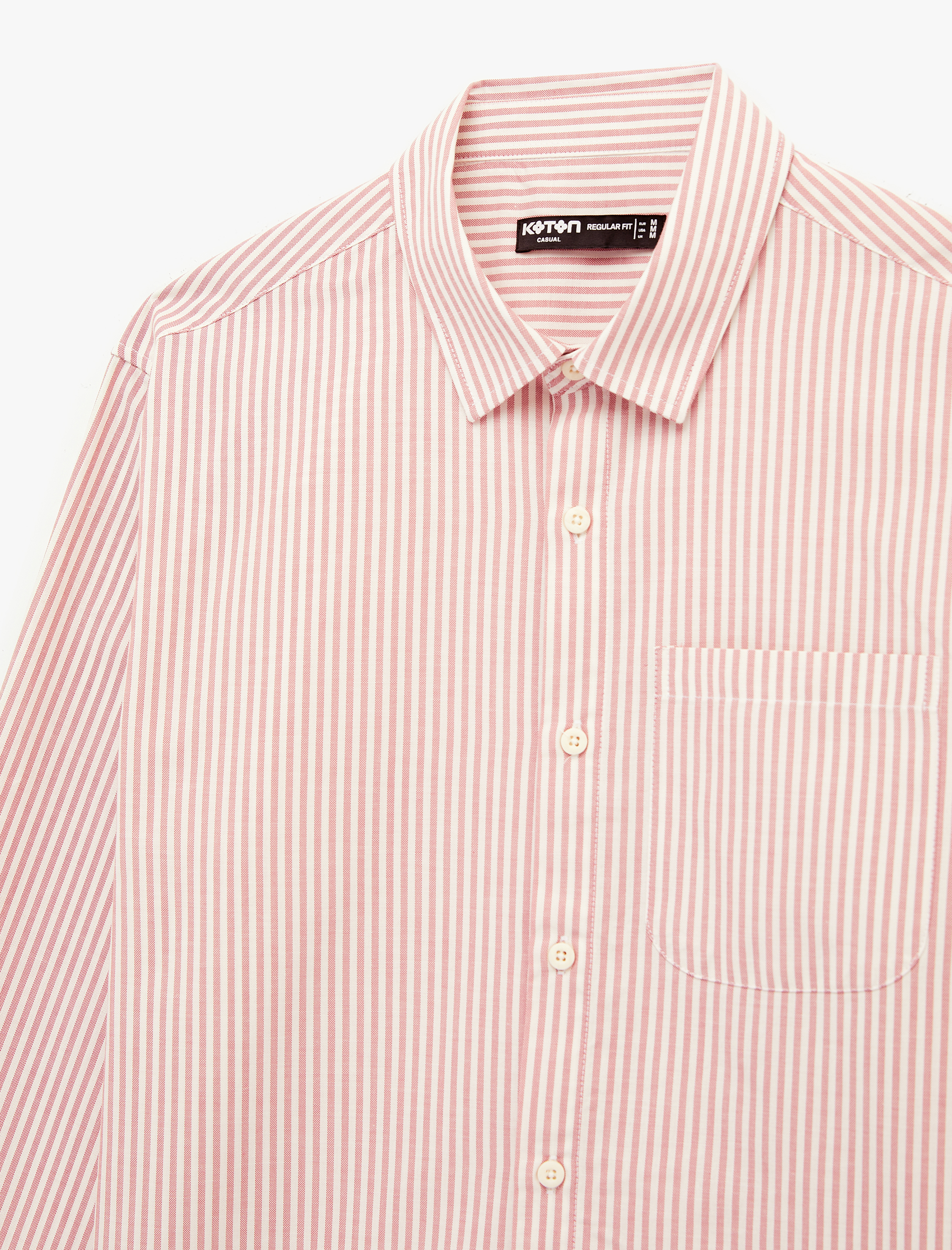   Regular Fit Pamuklu Cepli Poplin Klasik Yaka Uzun Kollu Gömlek