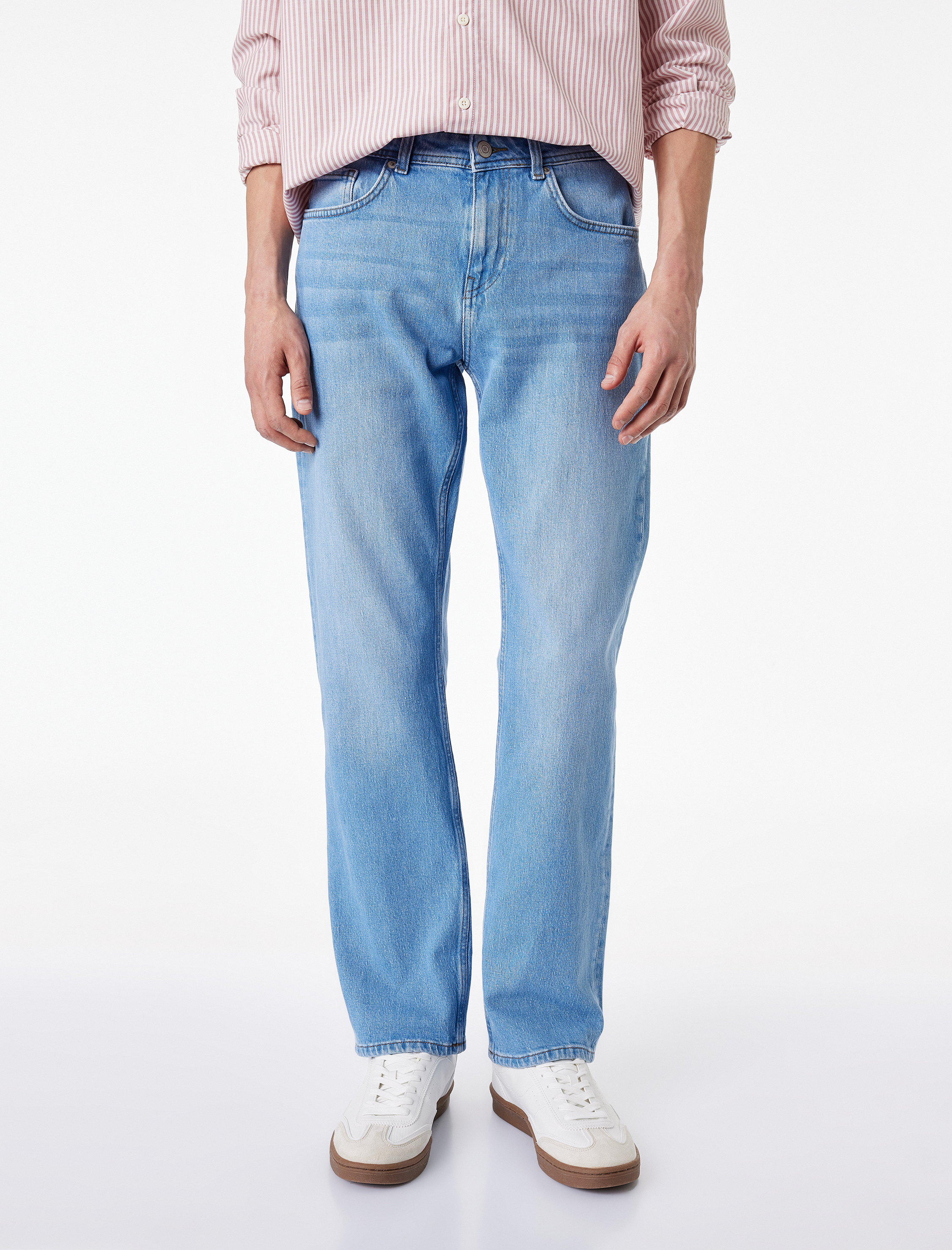   Normal Bel Pamuklu Straight Fit Jean Pantolon - Mark Jean