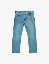 Pamuklu Normal Bel Straight Fit Jean Pantolon - Mark Jean