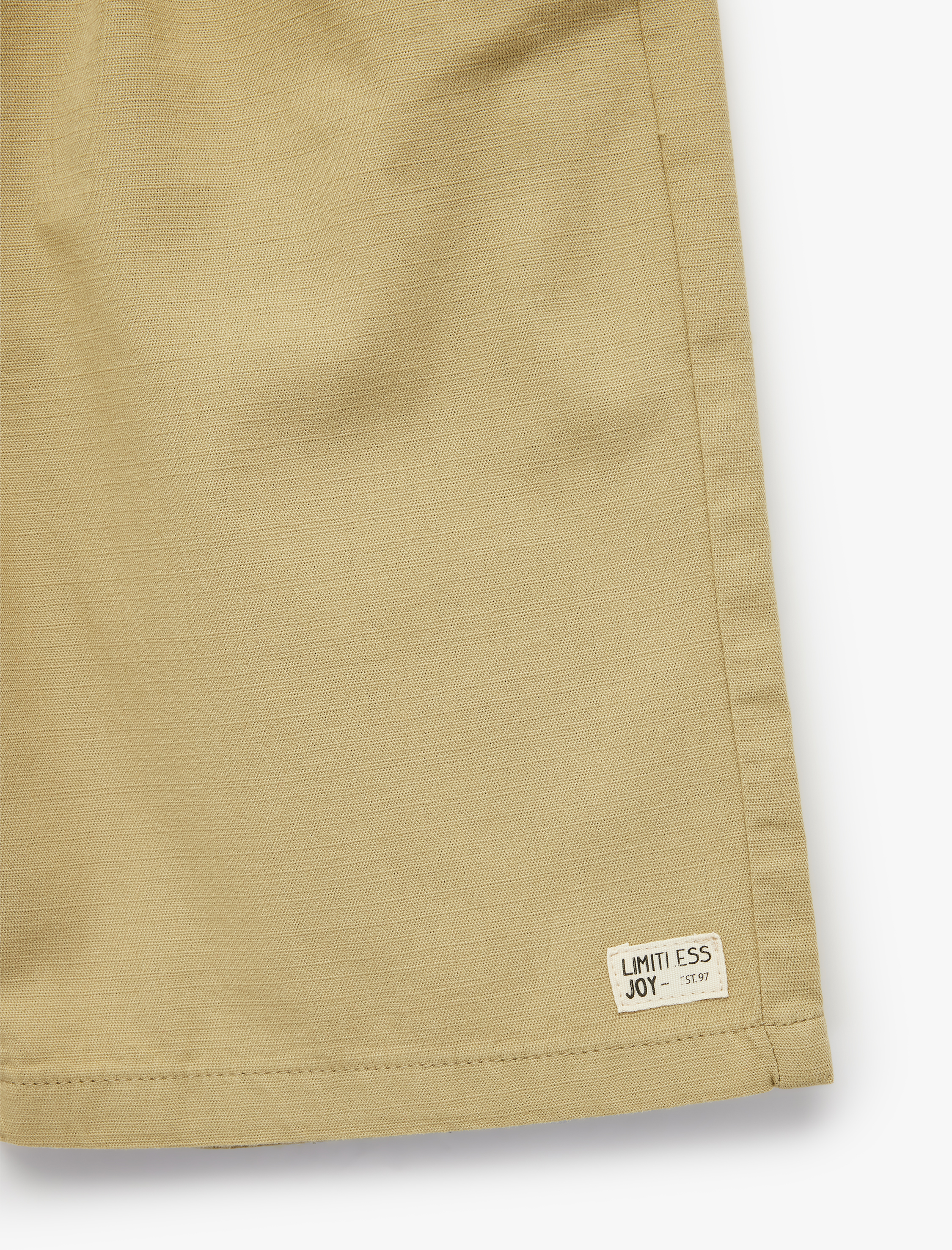  Erkek Çocuk Beli Bağcıklı Cepli Pamuklu Şort