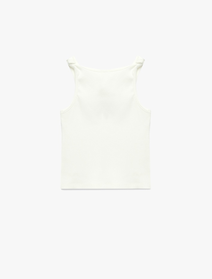 Kız Çocuk Nakışlı Bisiklet Yaka Kaşkorse Atlet