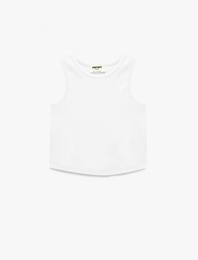 Bisiklet Yaka Ribanalı Pamuklu Basic Atlet