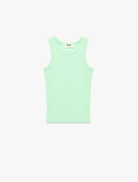 Pamuklu Ribanalı Bisiklet Yaka Basic Atlet