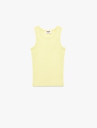 Pamuklu Ribanalı Bisiklet Yaka Basic Atlet