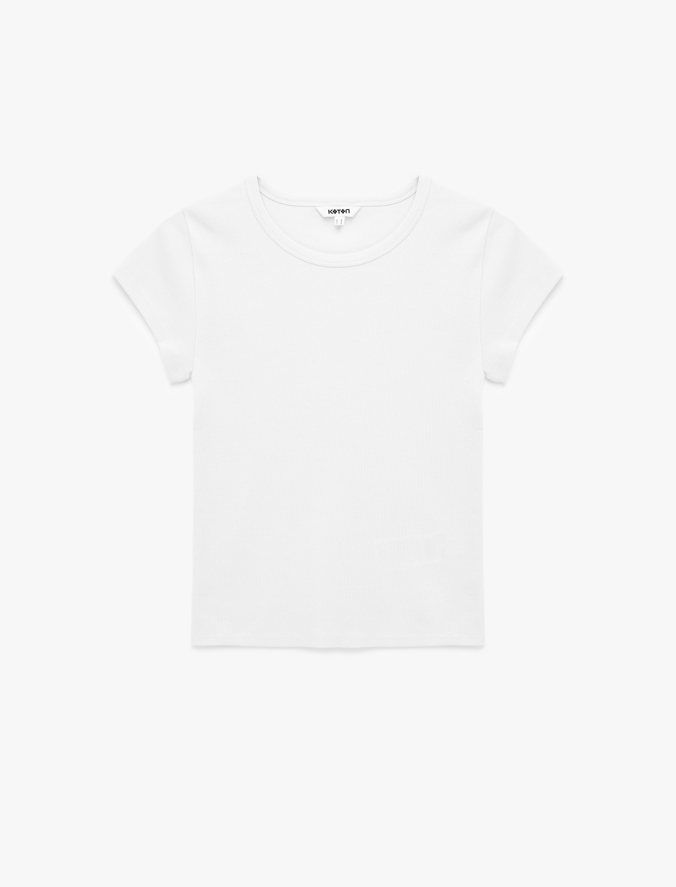   Bisiklet Yaka Kısa Kollu Fitilli Tişört