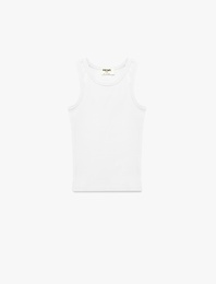 Pamuklu Ribanalı Bisiklet Yaka Basic Atlet