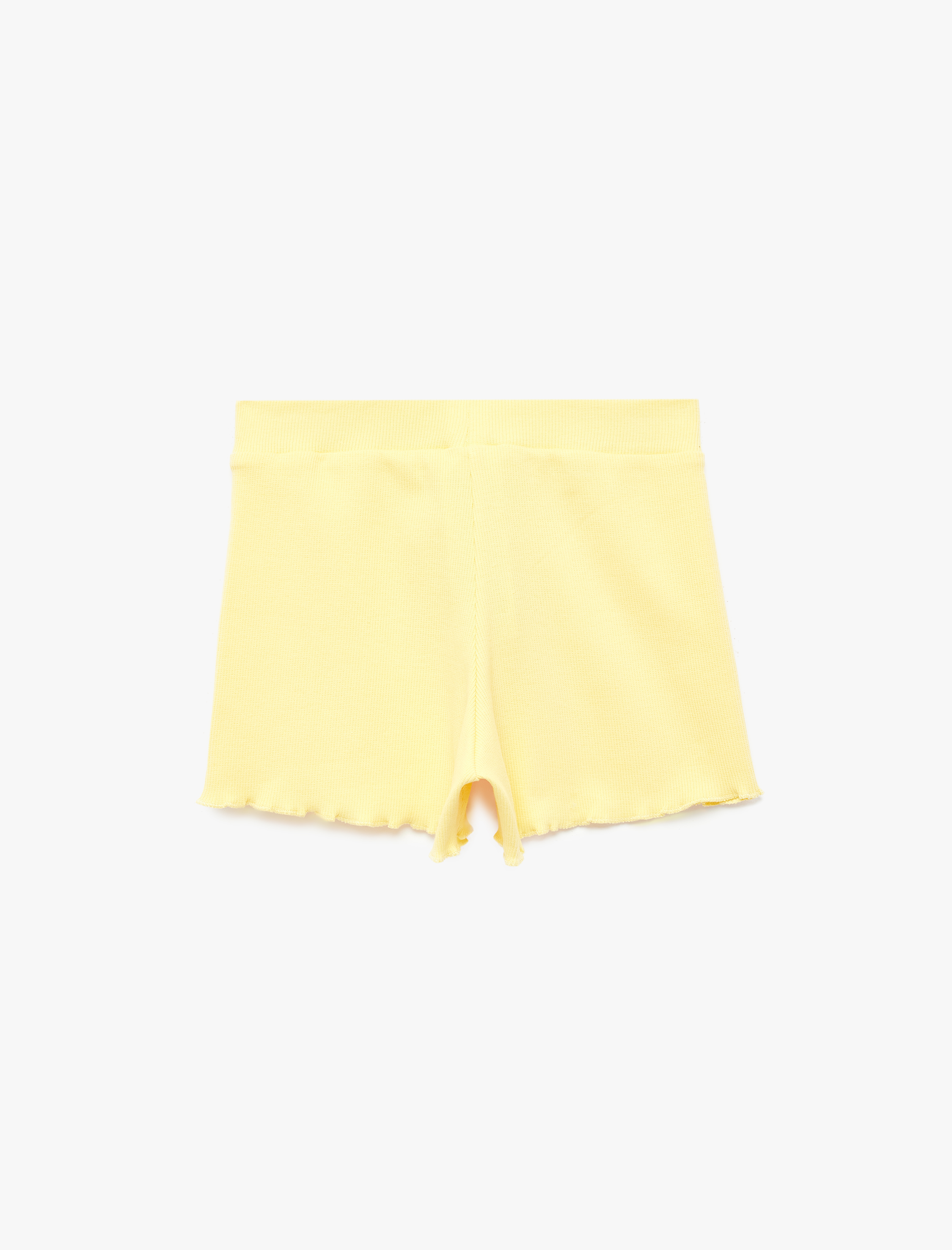  Kız Çocuk Fiyonk Detaylı Kaşkorse Pamuklu Basic Şort