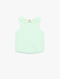 Bisiklet Yaka Ribanalı Pamuklu Basic Atlet