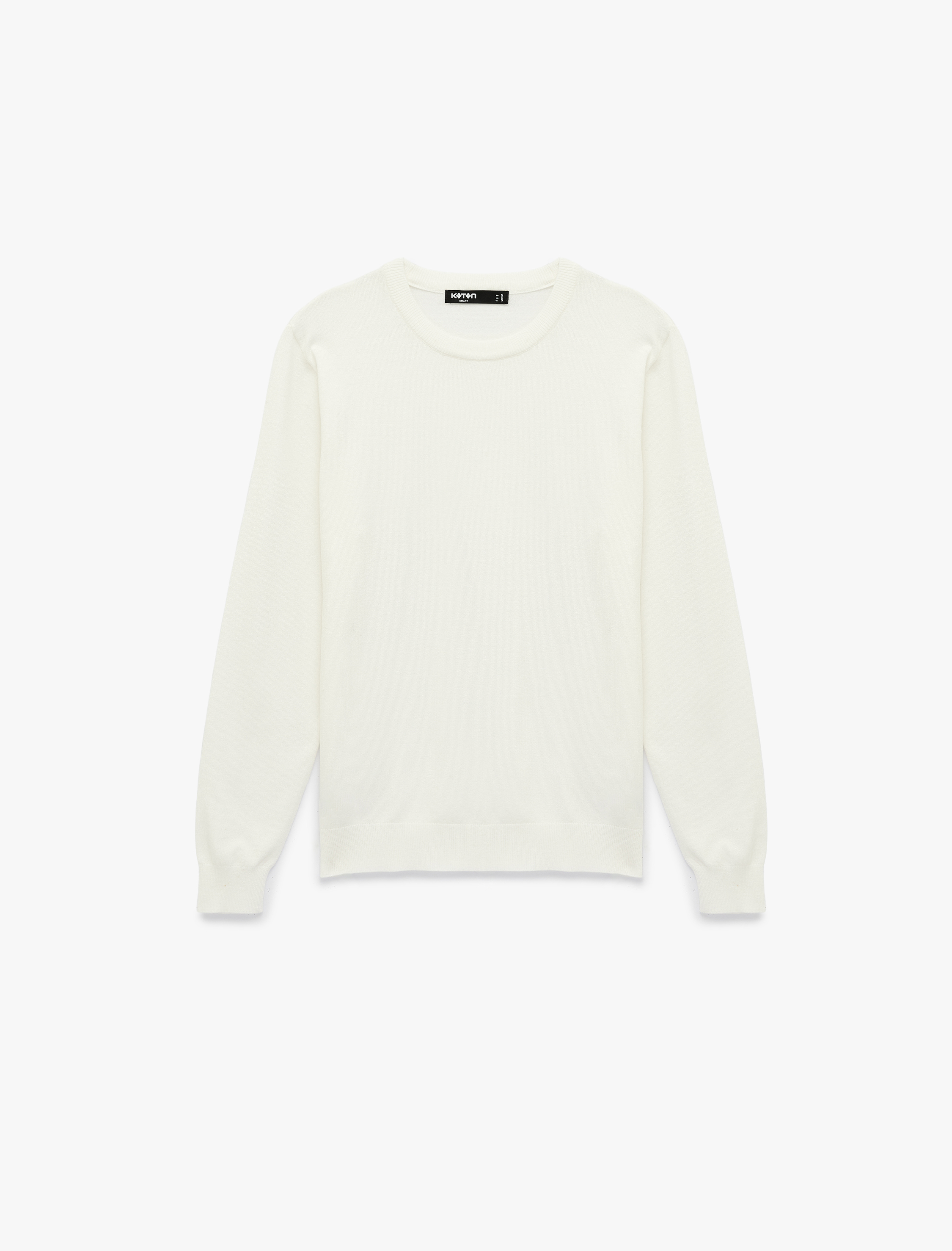   Regular Fit Uzun Kollu Bisiklet Yaka Basic Triko Kazak