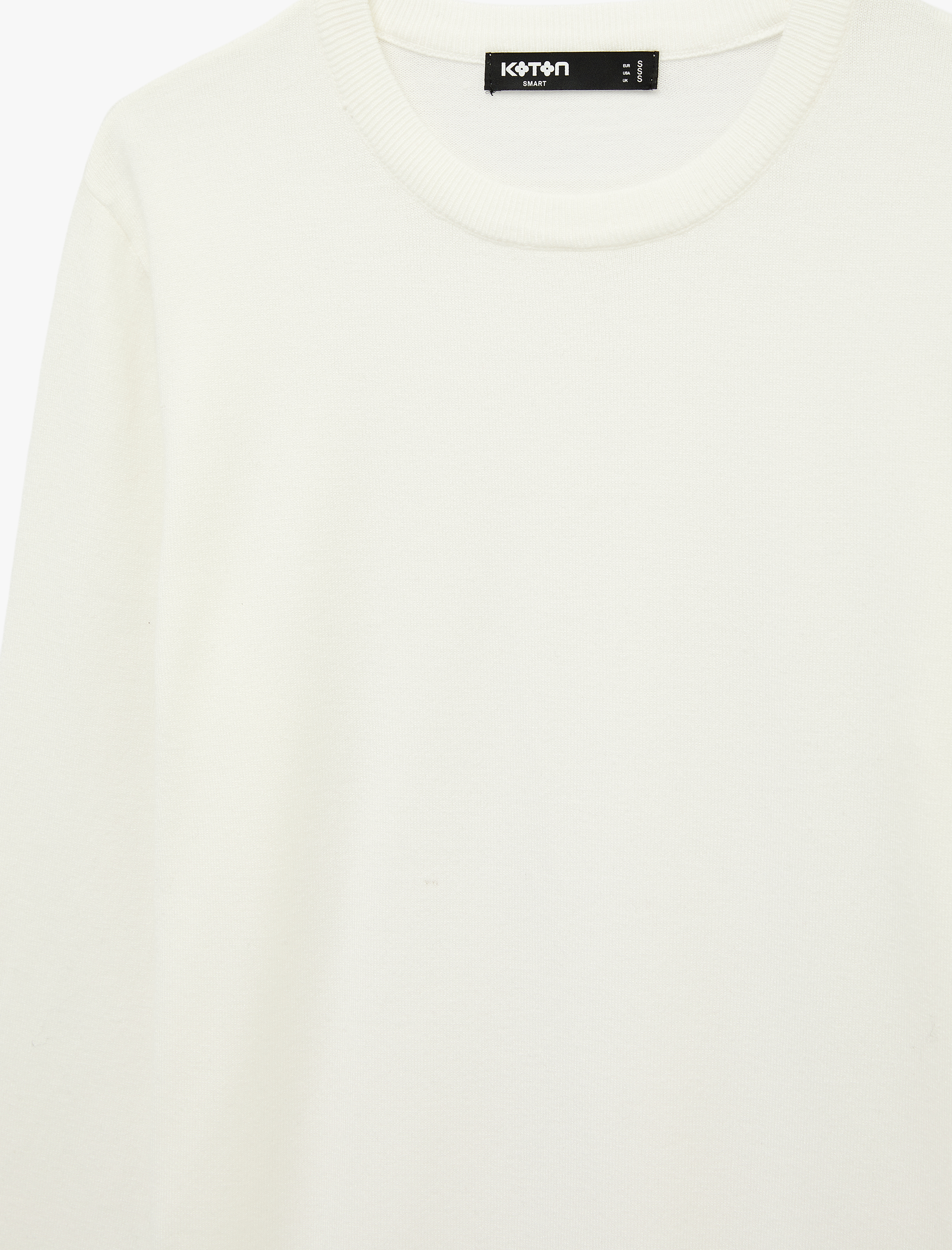   Regular Fit Uzun Kollu Bisiklet Yaka Basic Triko Kazak