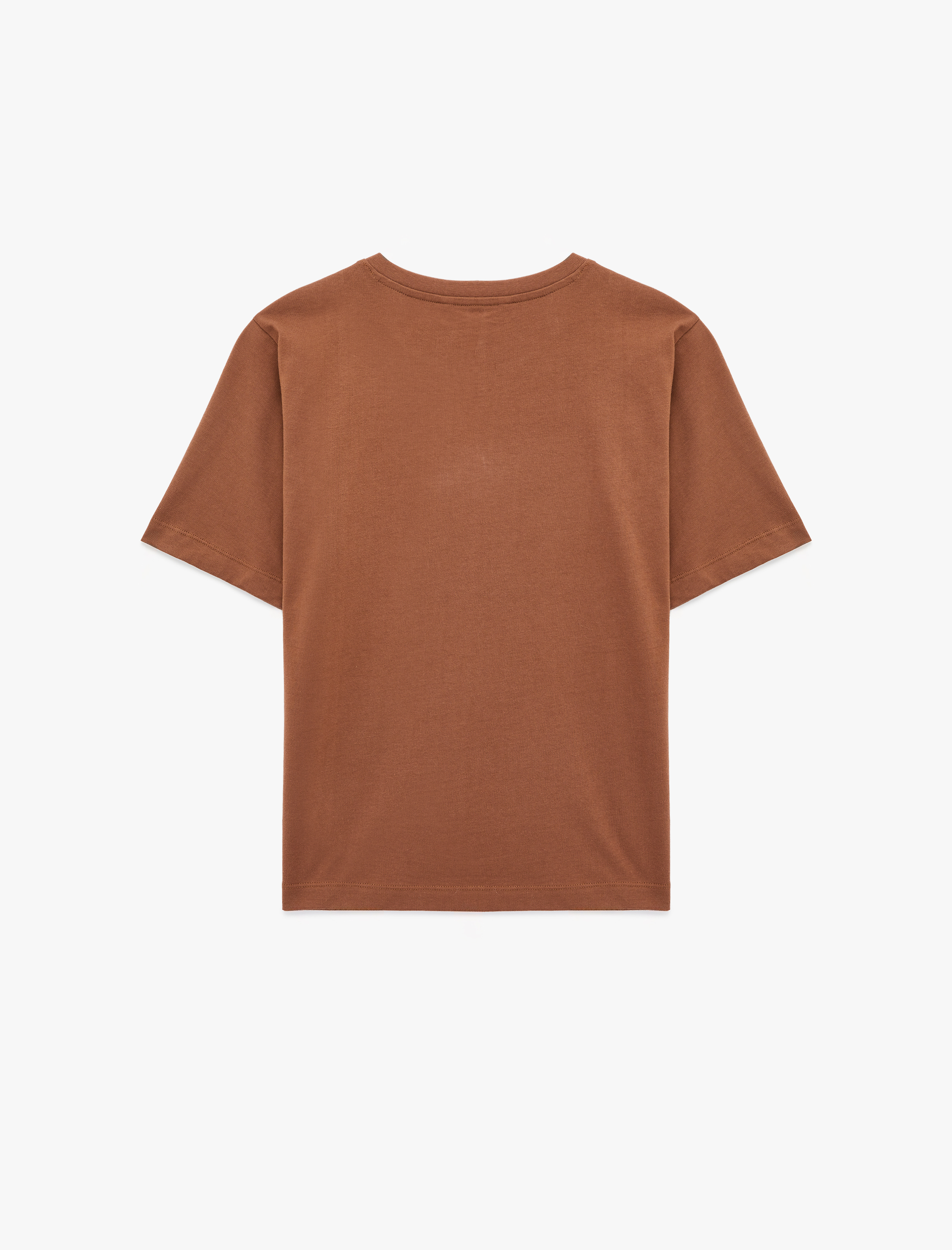   Regular Fit Pamuklu Kısa Kollu Bisiklet Yaka Basic Tişört