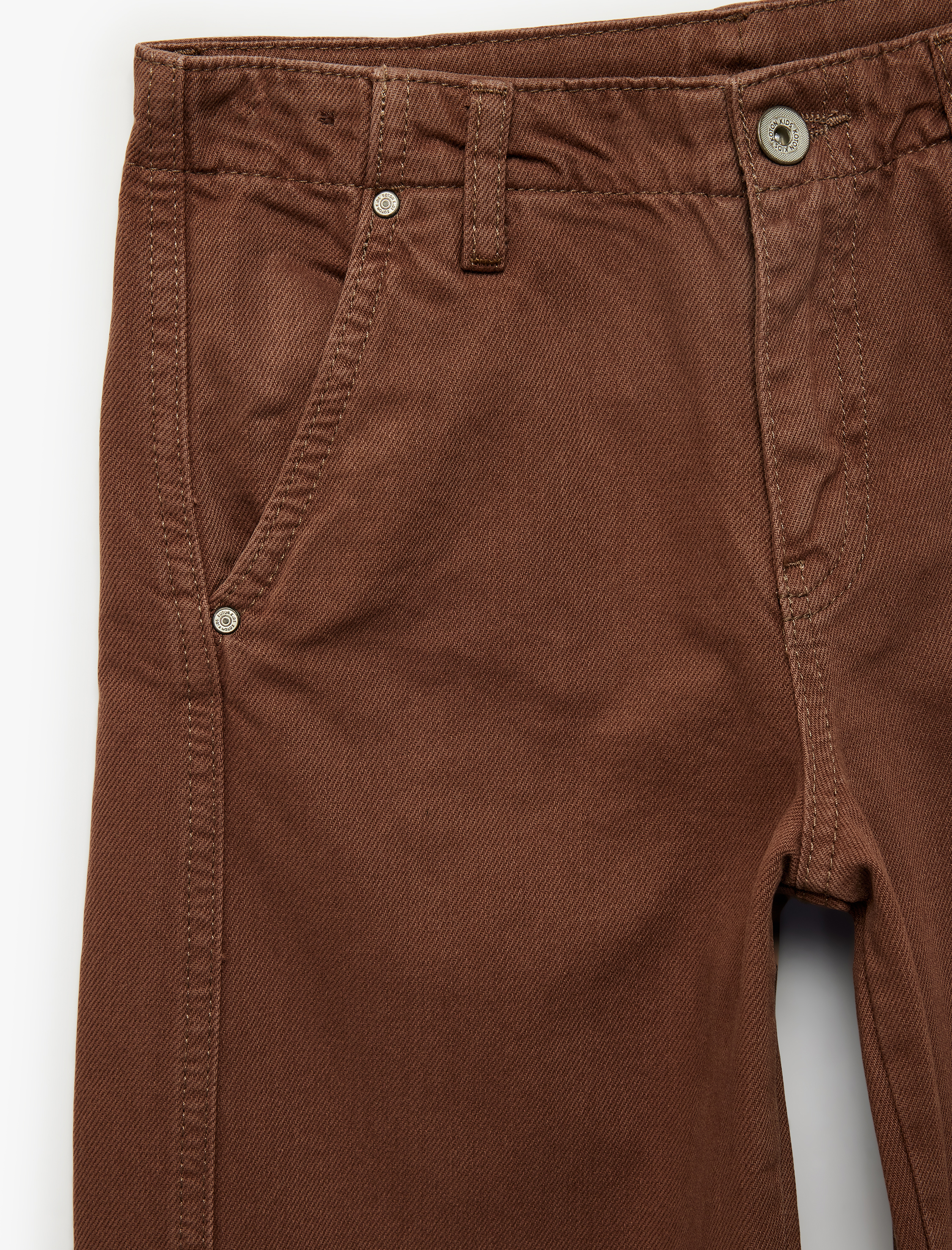  Kız Çocuk Rahat Kesim Pamuklu Balon Form Denim Pantolon