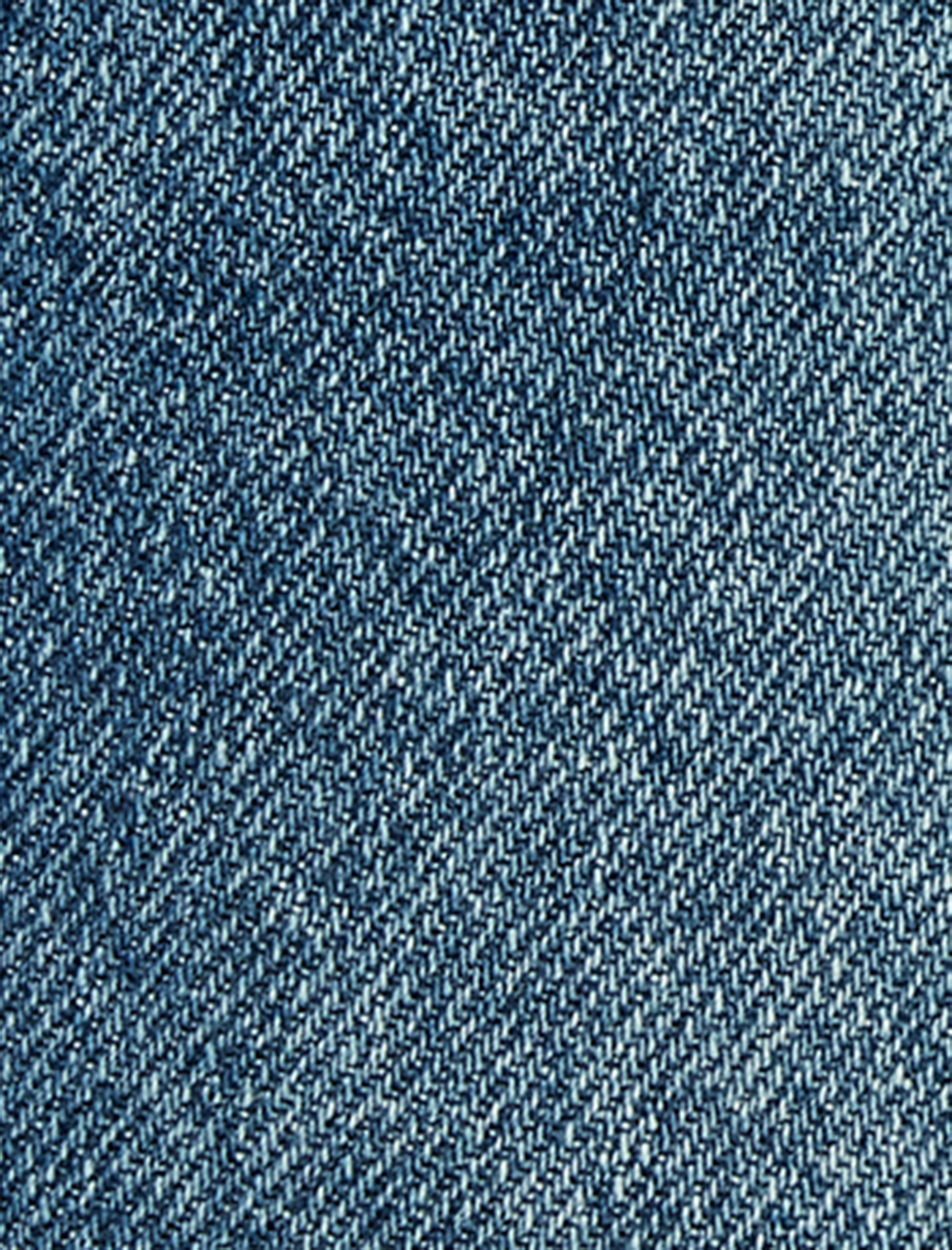 Pambıq Cibli Düz Fit Denim Şalvar