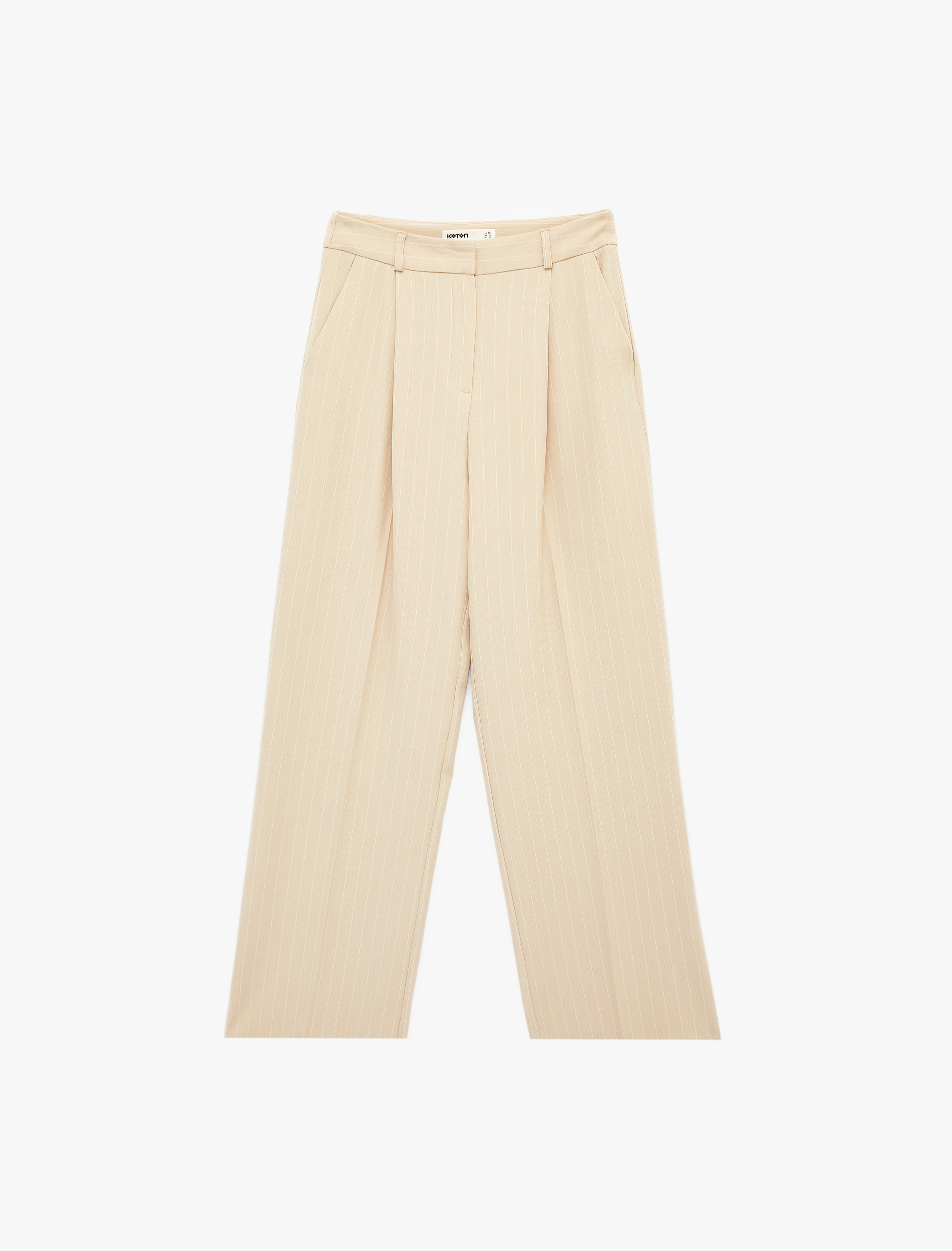   Cepli Pileli Geniş Paça Kumaş Baggy Pantolon