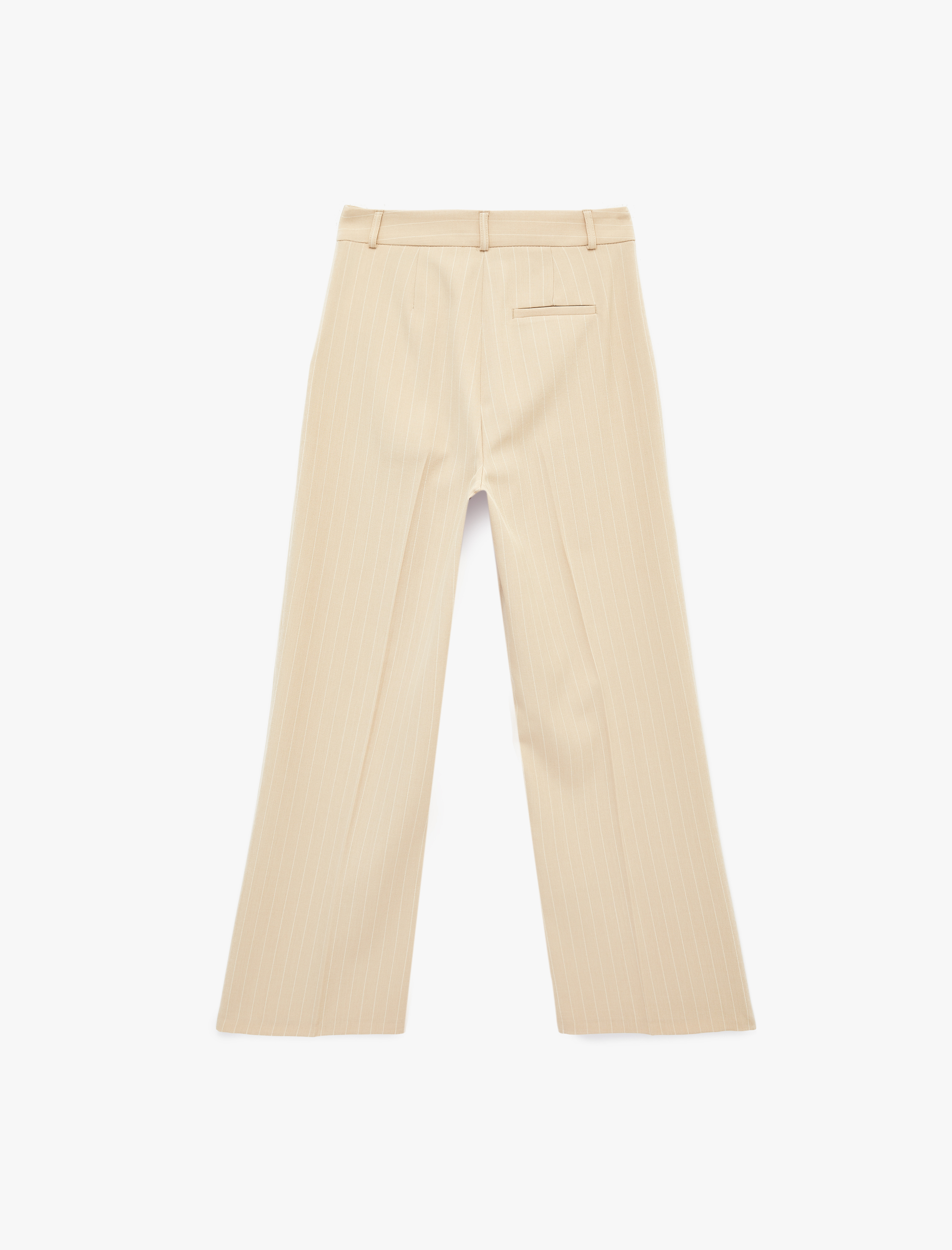   Cepli Pileli Geniş Paça Kumaş Baggy Pantolon