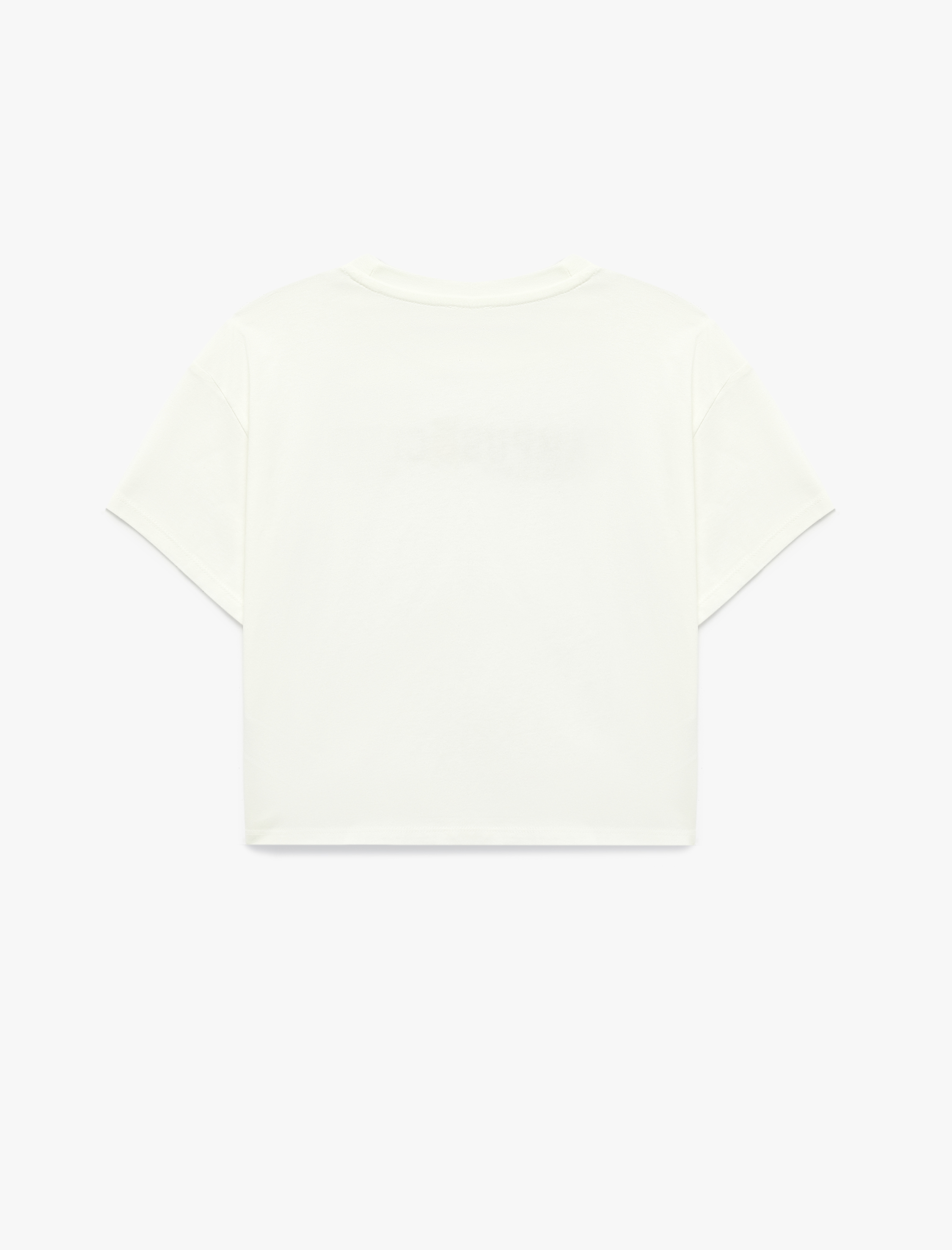  Kız Çocuk Ayıcık Baskılı Kısa Kollu Bisiklet Yaka Pamuklu Tişört