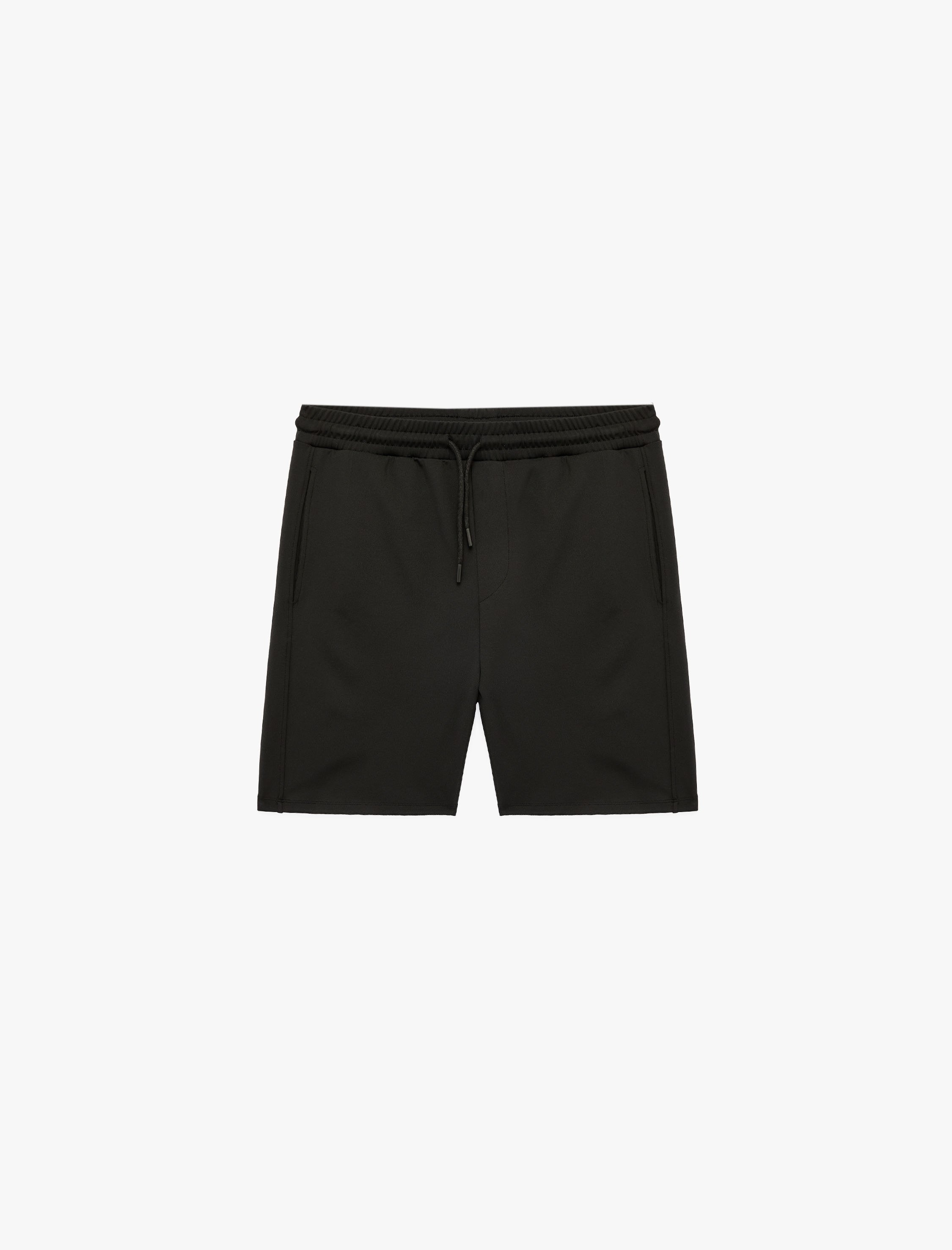   Straight Fit Cepli Bermuda Beli Bağcıklı Spor Şort