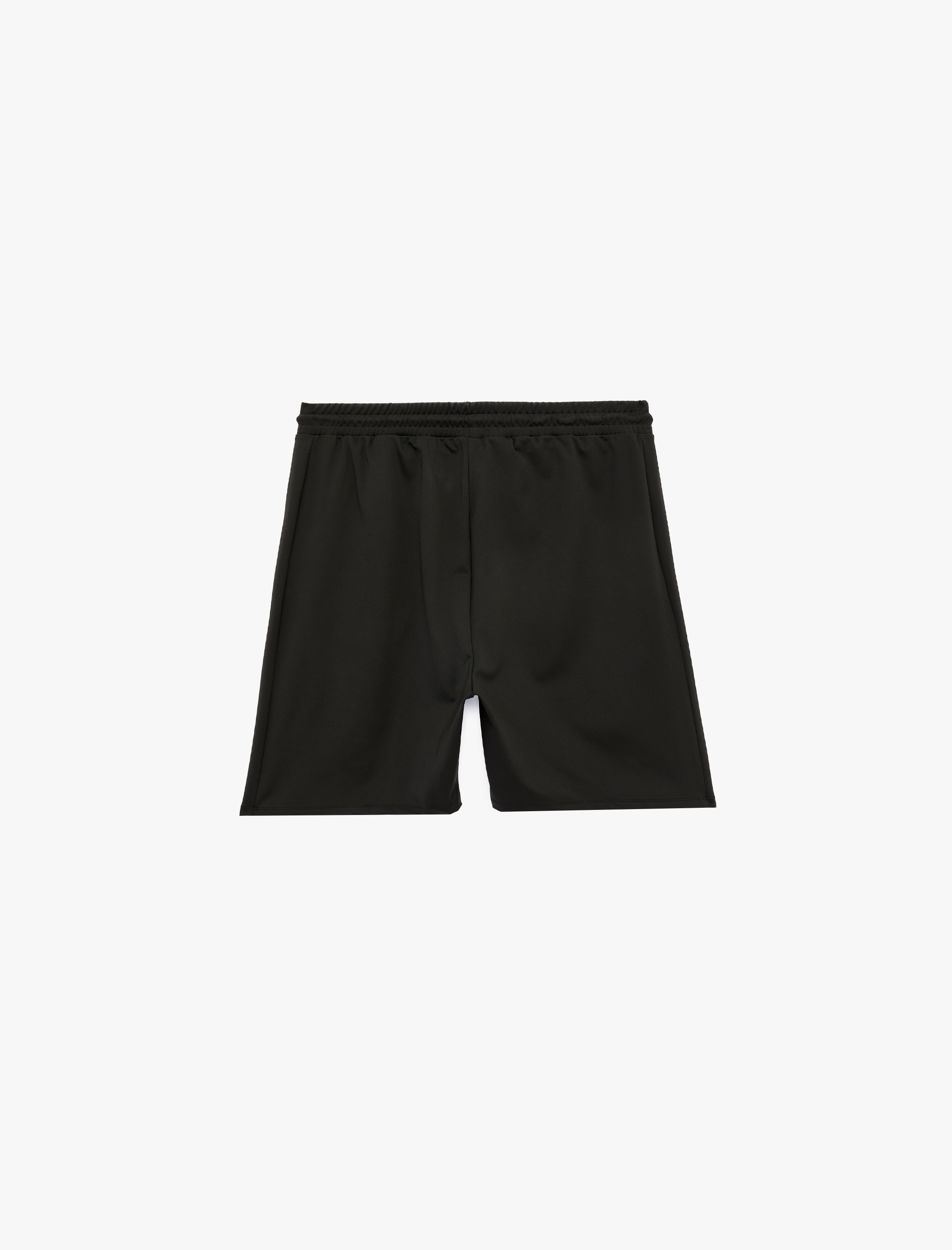   Straight Fit Cepli Bermuda Beli Bağcıklı Spor Şort