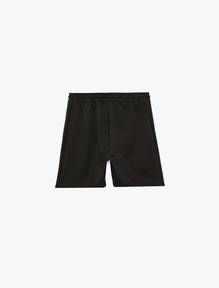  Straight Fit Cepli Bermuda Beli Bağcıklı Spor Şort