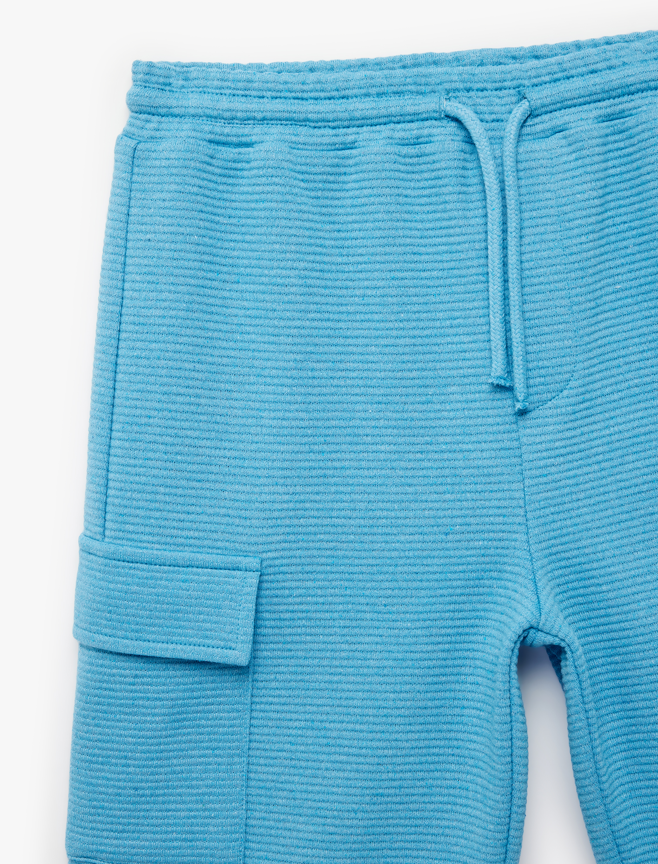  Erkek Çocuk Kapaklı Cepli Beli Lastikli Basic Şort