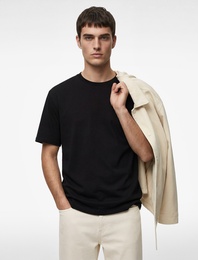 Regular Fit Kısa Kollu Bisiklet Yaka Basic Pamuklu Tişört