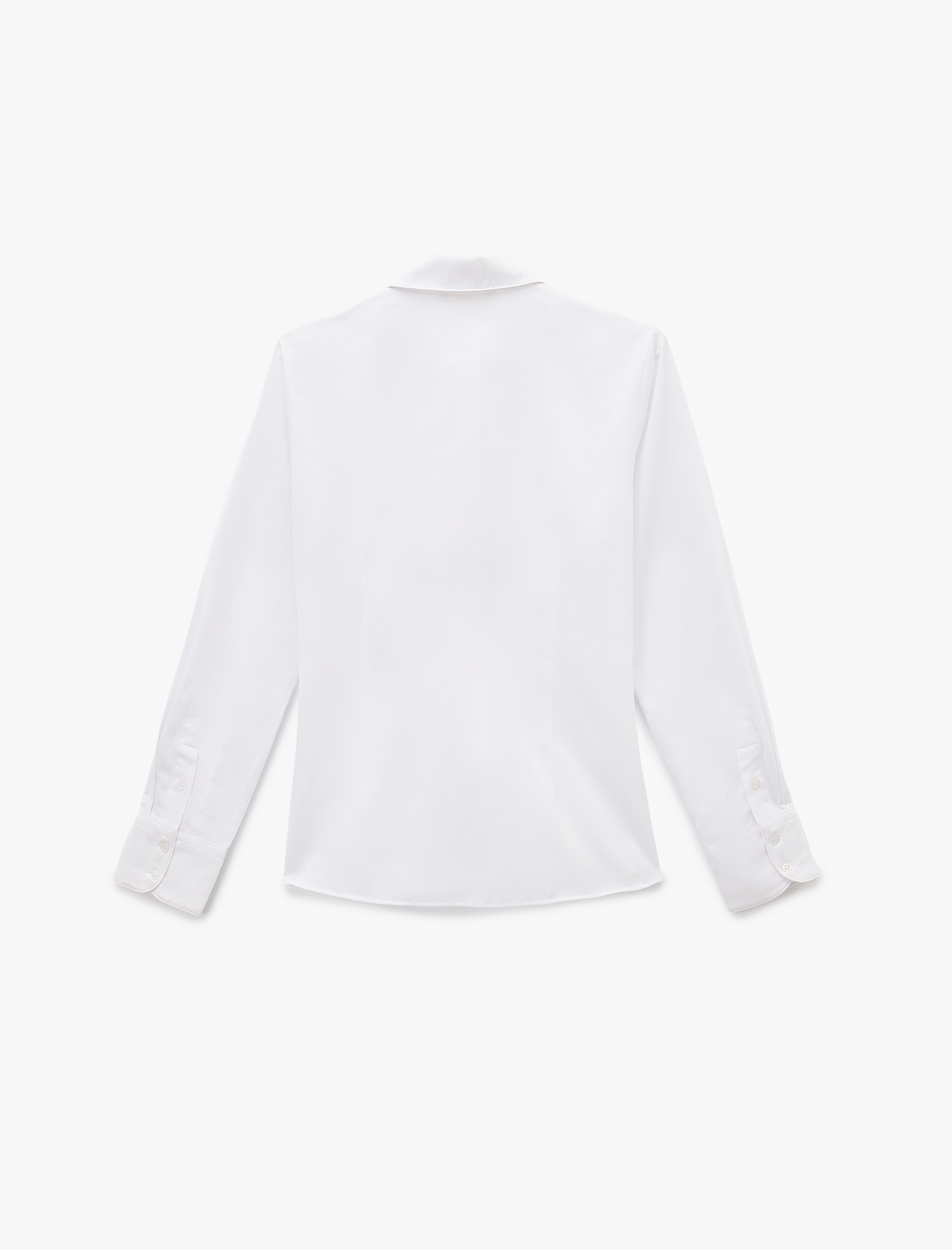   Regular Fit Uzun Kollu Düğmeli Klasik Yaka Poplin Gömlek