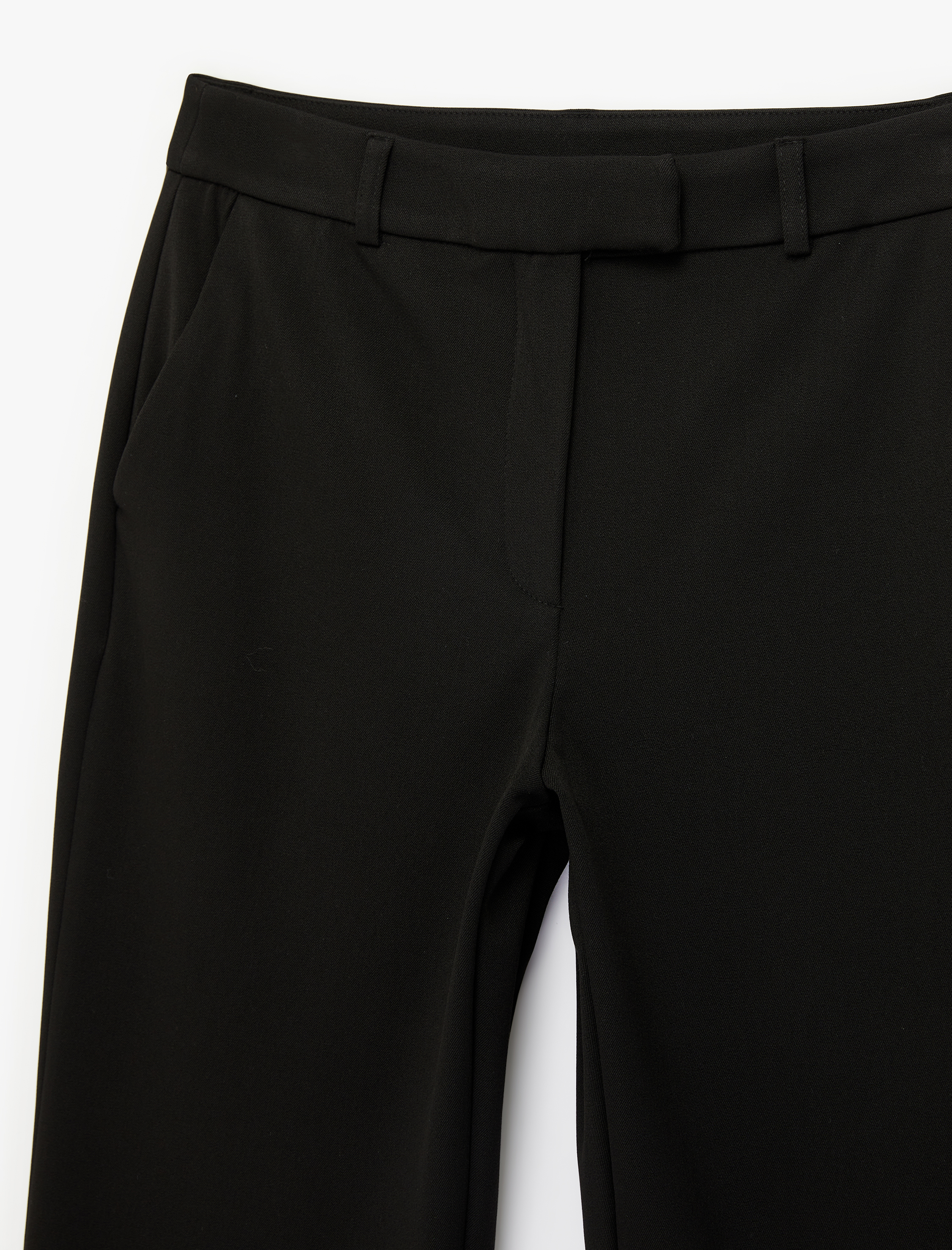   Straight Fit Cepli Düz Paça Cigarette Kumaş Pantolon