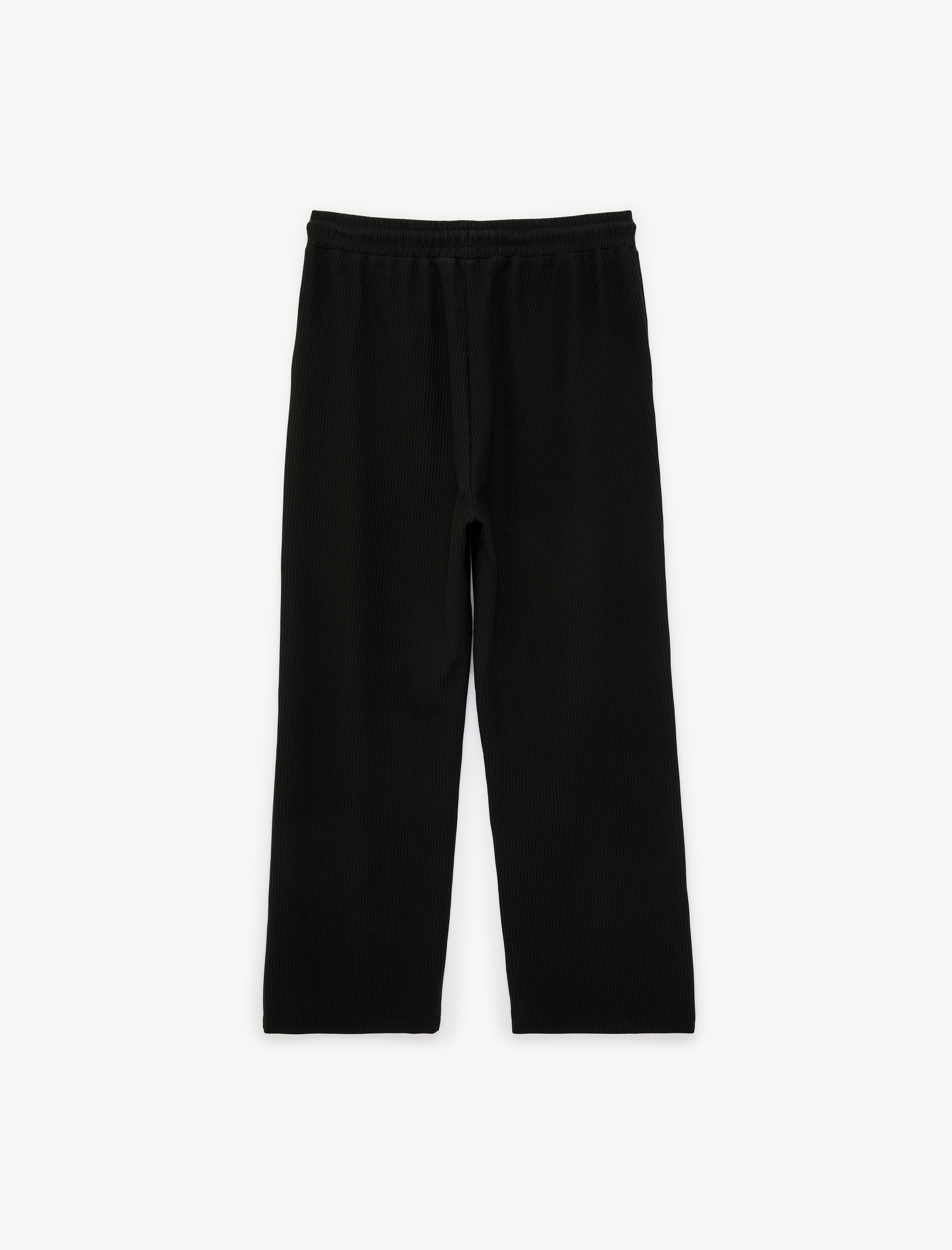   Regular Fit Dokulu Cepli Pamuklu Eşofman Altı