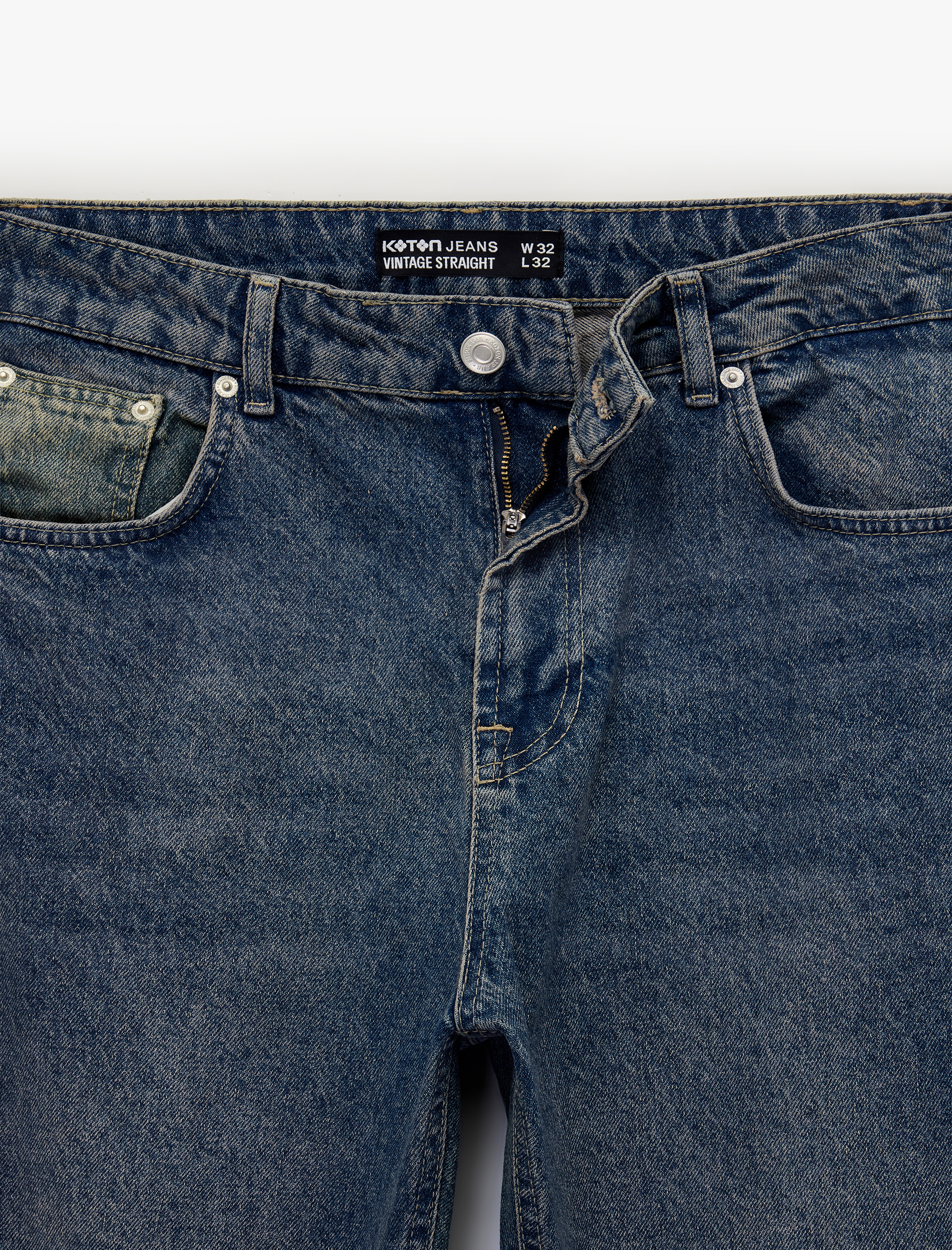   Normal Bel Vintage Straight Fit Jean Pantolon