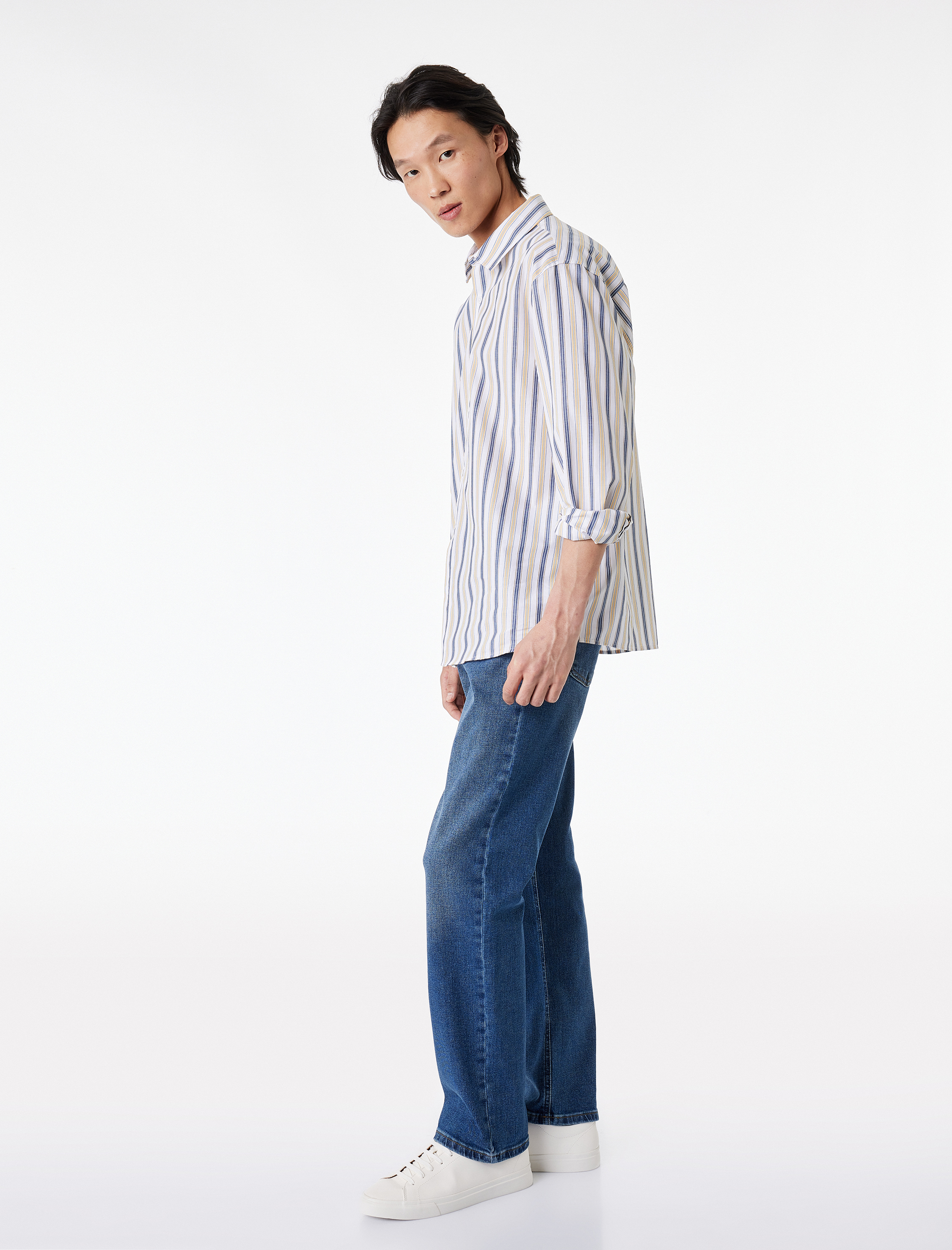   Pamuklu Normal Bel Straight Fit Jean Pantolon - Mark Jean