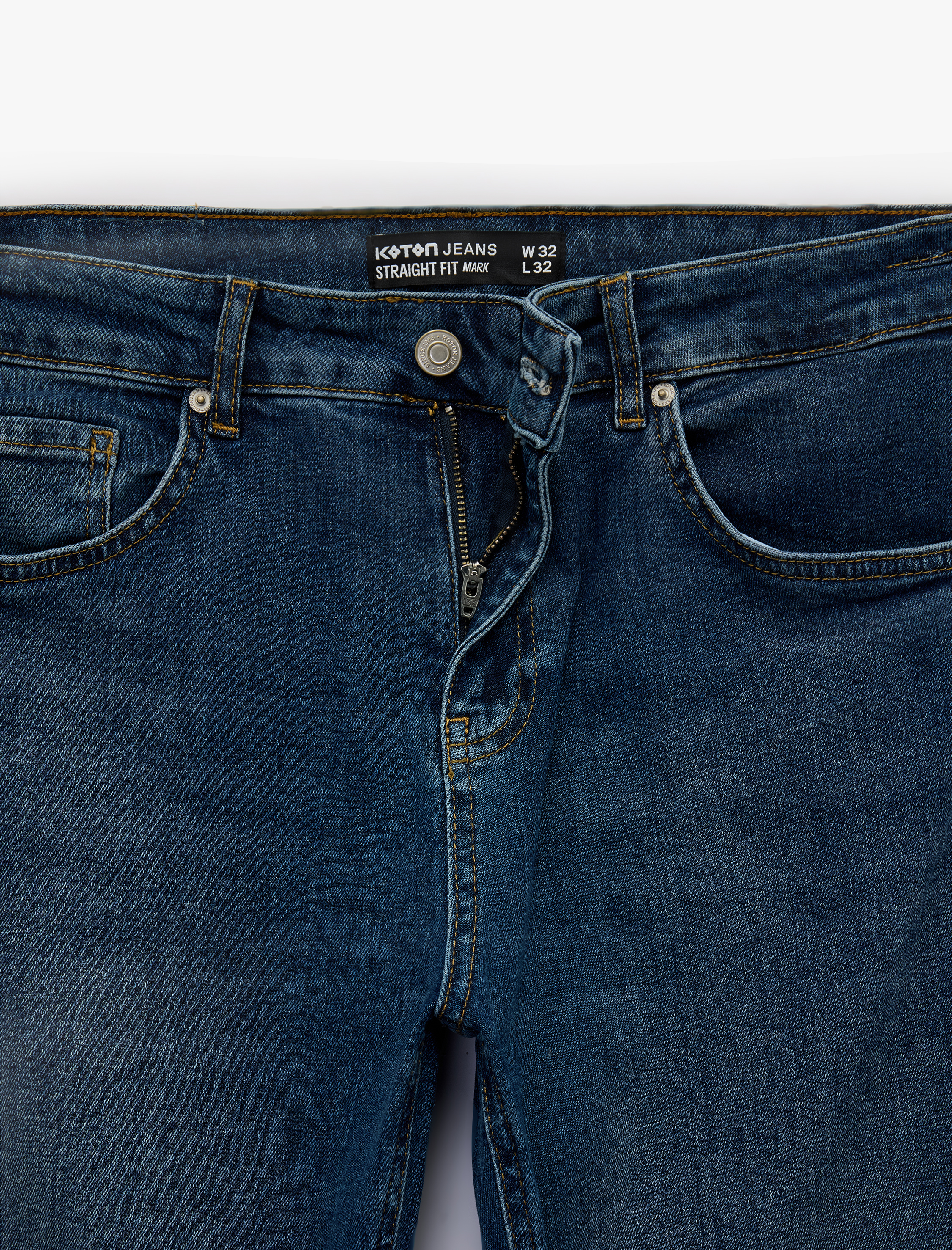   Pamuklu Normal Bel Straight Fit Jean Pantolon - Mark Jean