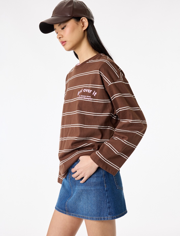  Pamuklu Cepli Düğmeli Mini A Kesim Denim Etek