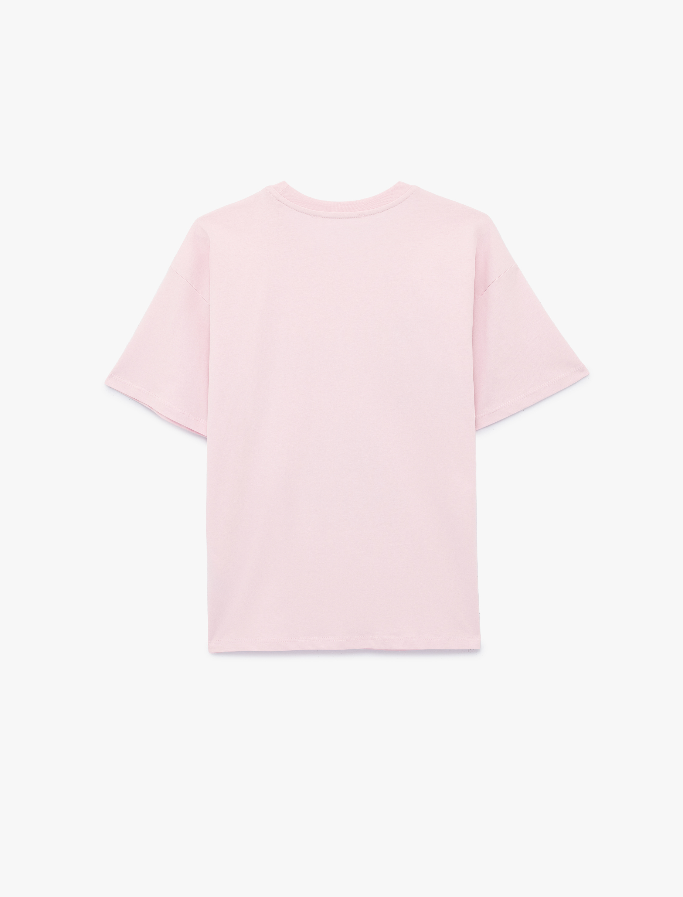   Pamuklu Kısa Kollu Baskılı Bisiklet Yaka Tişört