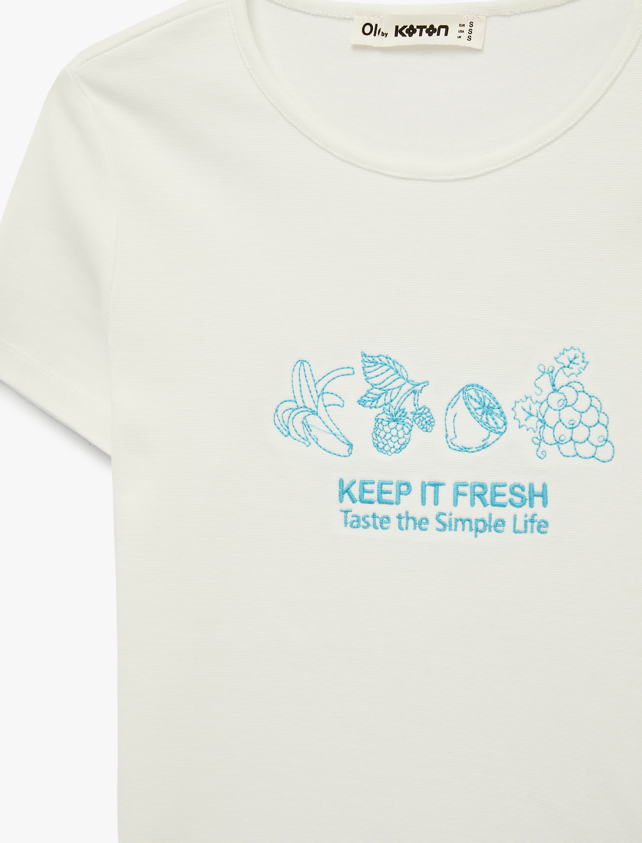   Pamuklu Slim Fit Kısa Kollu Bisiklet Yaka Tişört