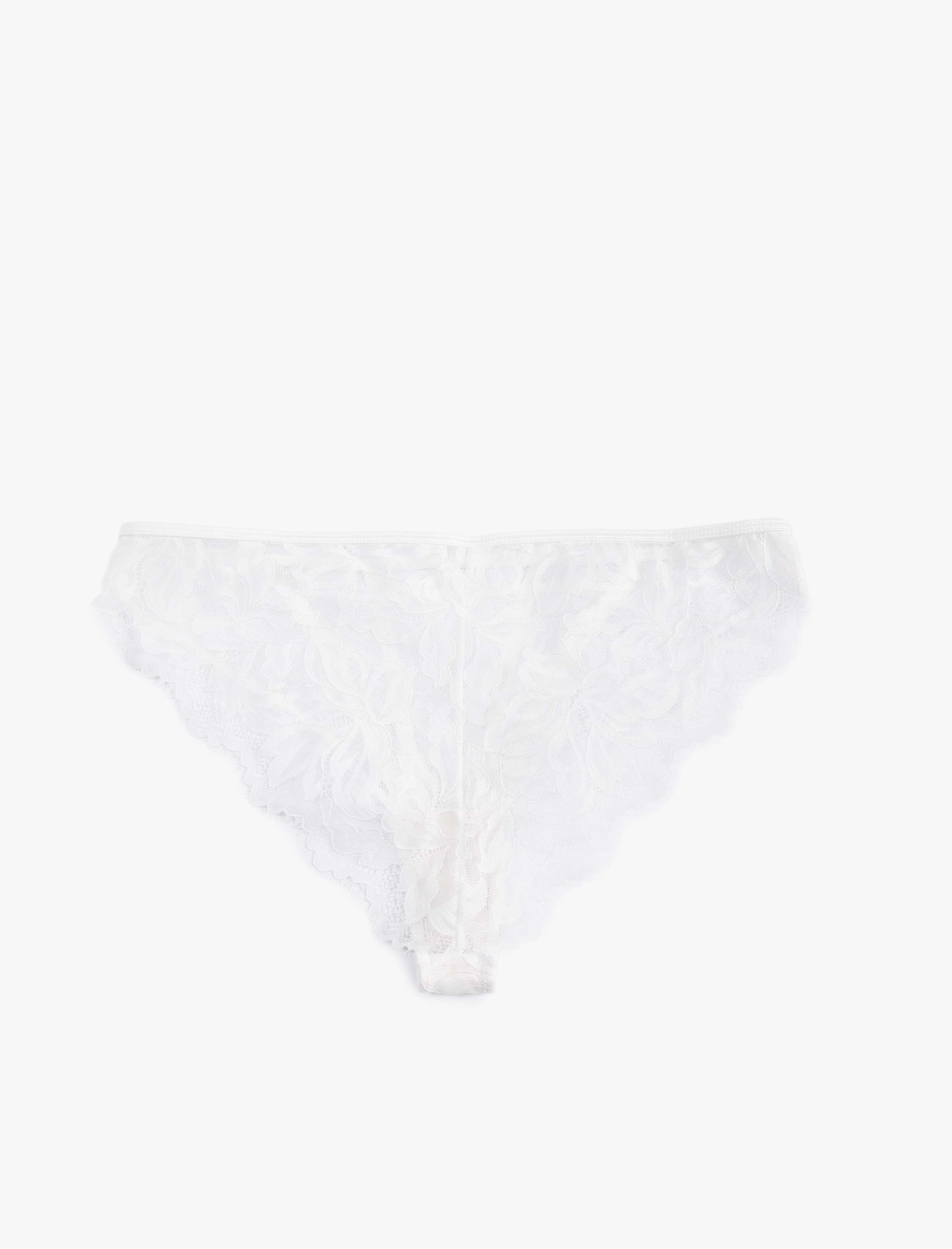   Metal Aksesuarlı Dantelli Brazilian Külot