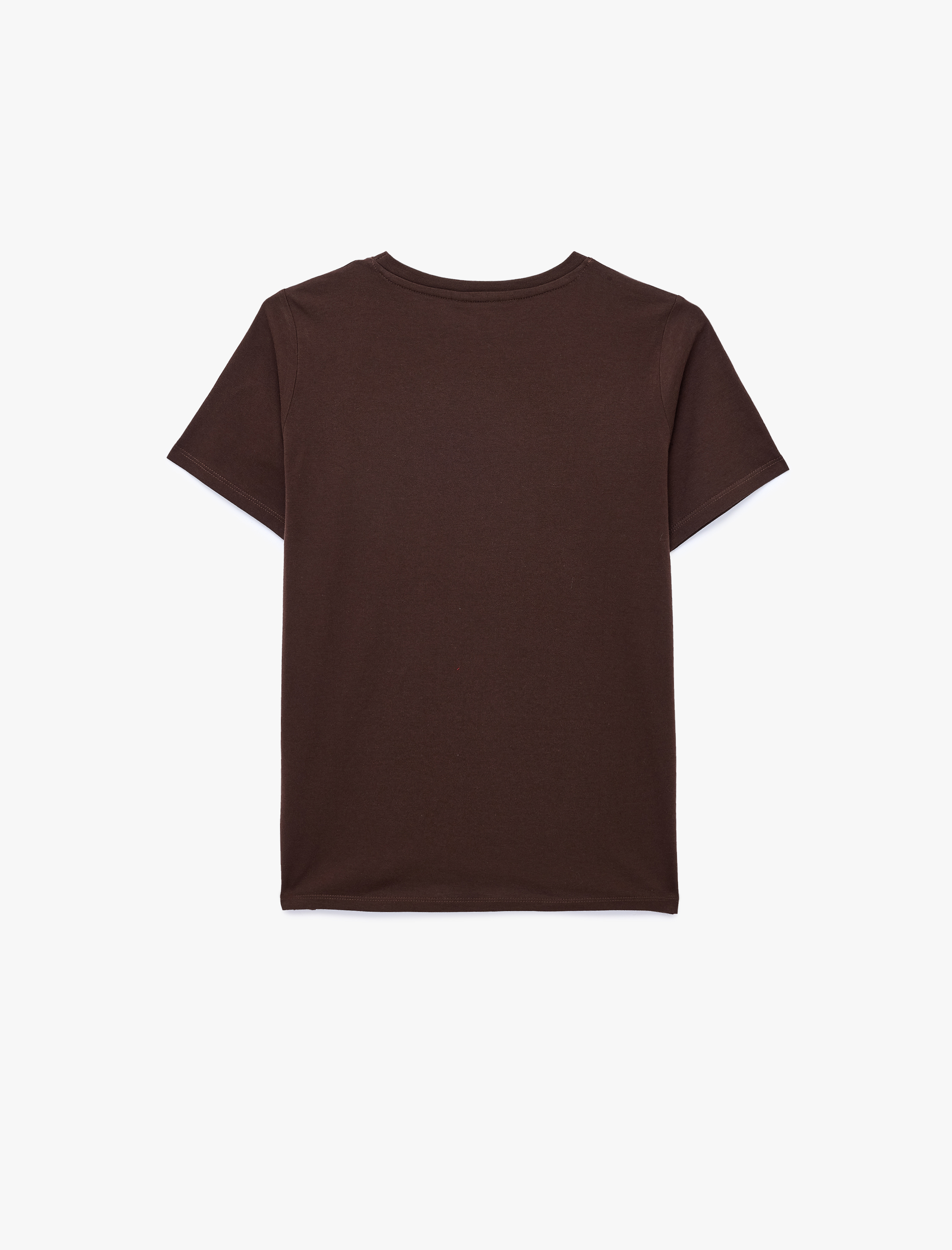   Regular Fit Pamuklu Kısa Kollu Bisiklet Yaka Basic Tişört