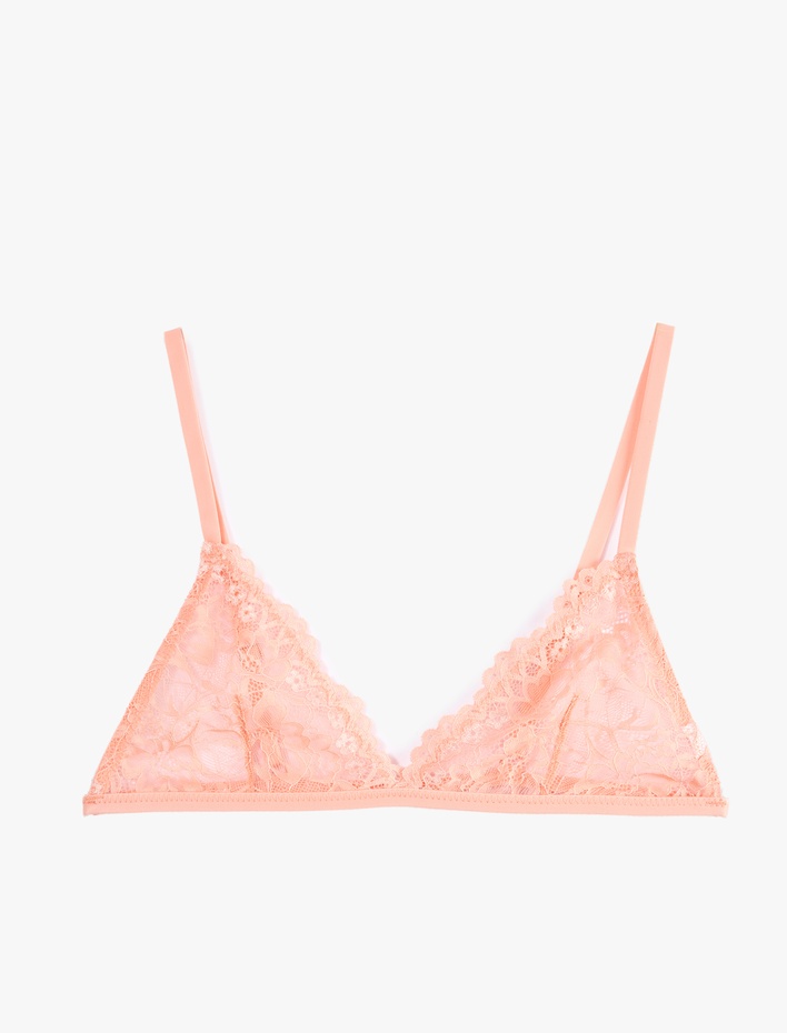  Rahat Kalıp Dolgusuz Balensiz Dantelli Sütyen