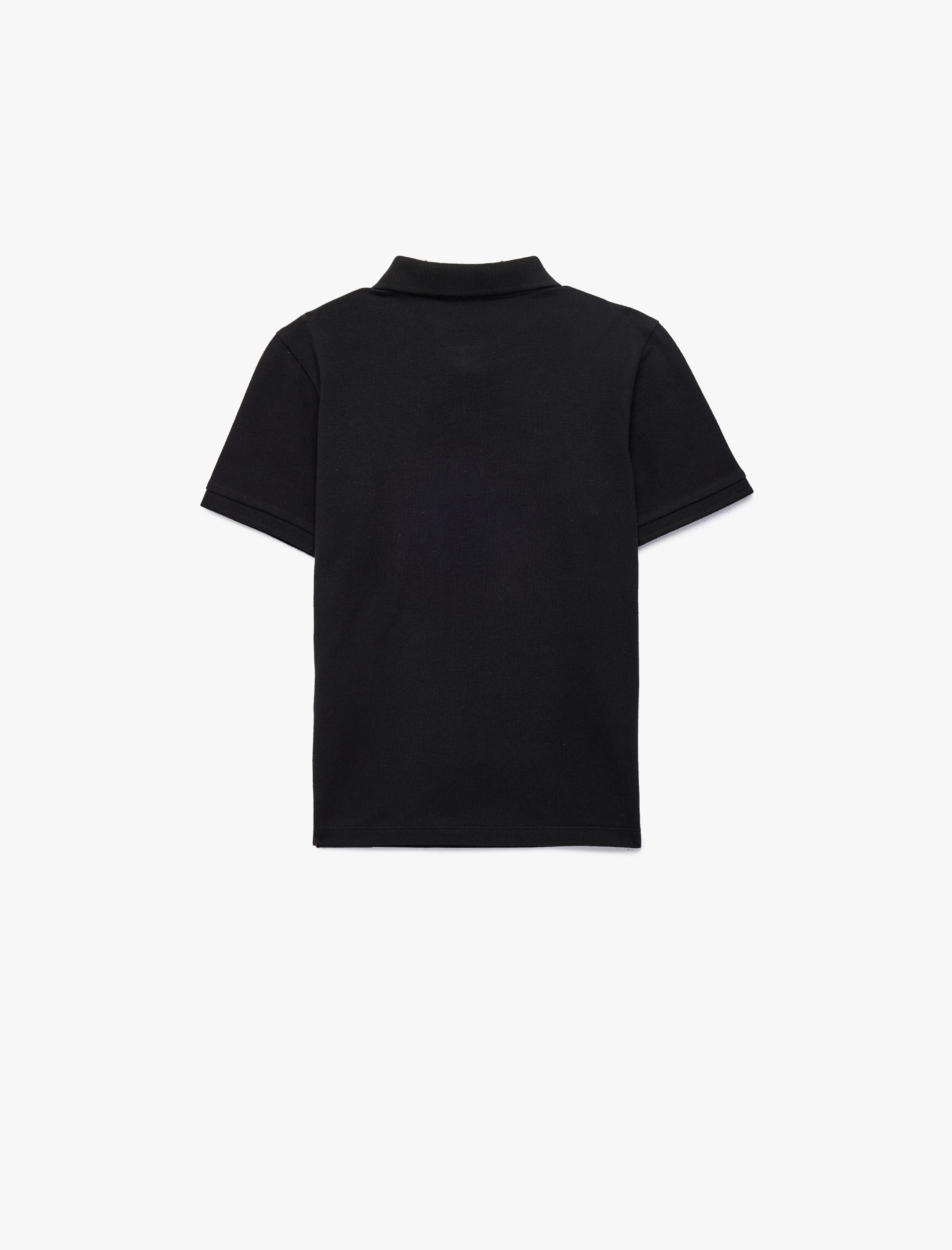 Erkek Çocuk Pamuklu Düğmeli Kısa Kollu Basic Polo Yaka Tişört